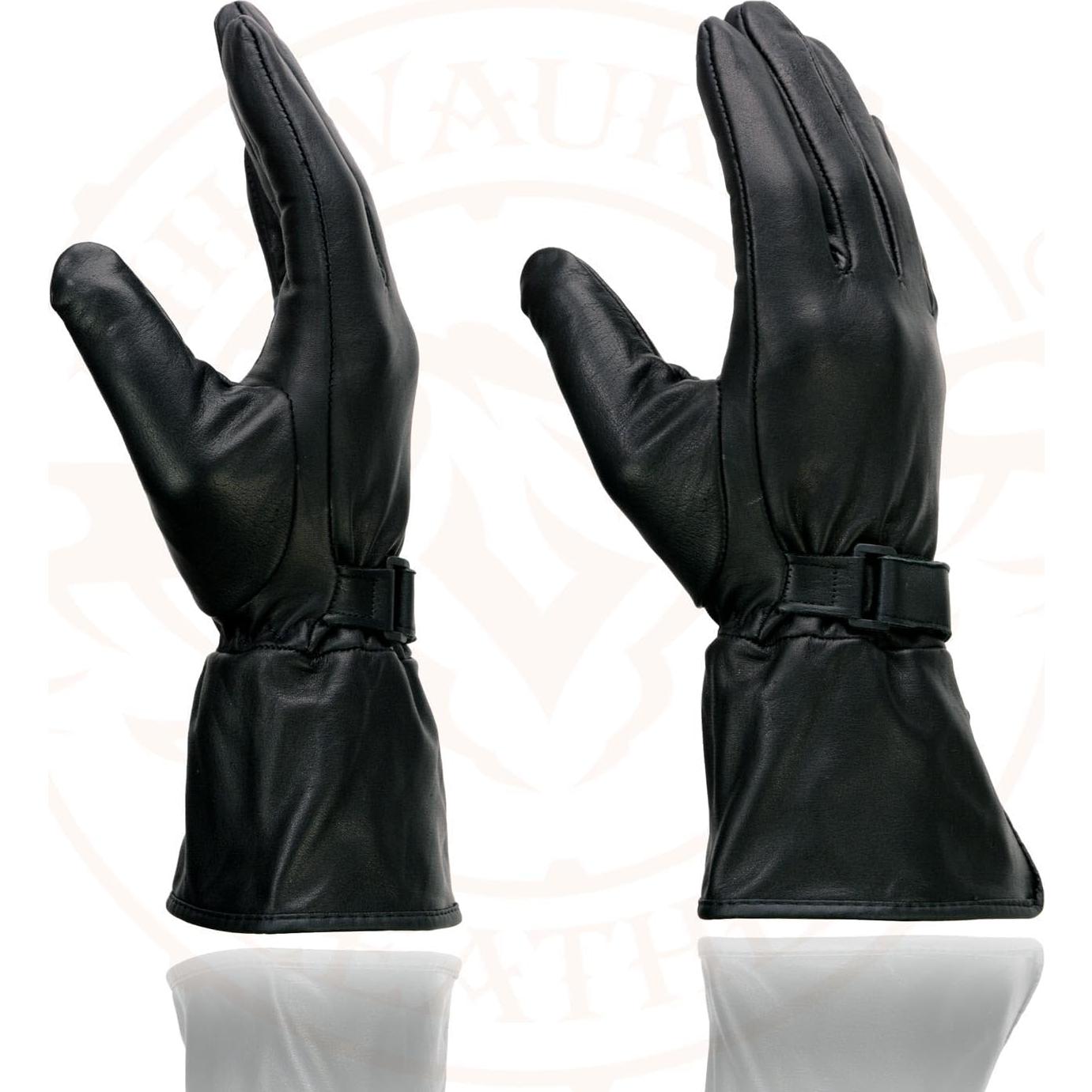 Guantes de Cuero para Mujeres Milwaukee Leather Negros