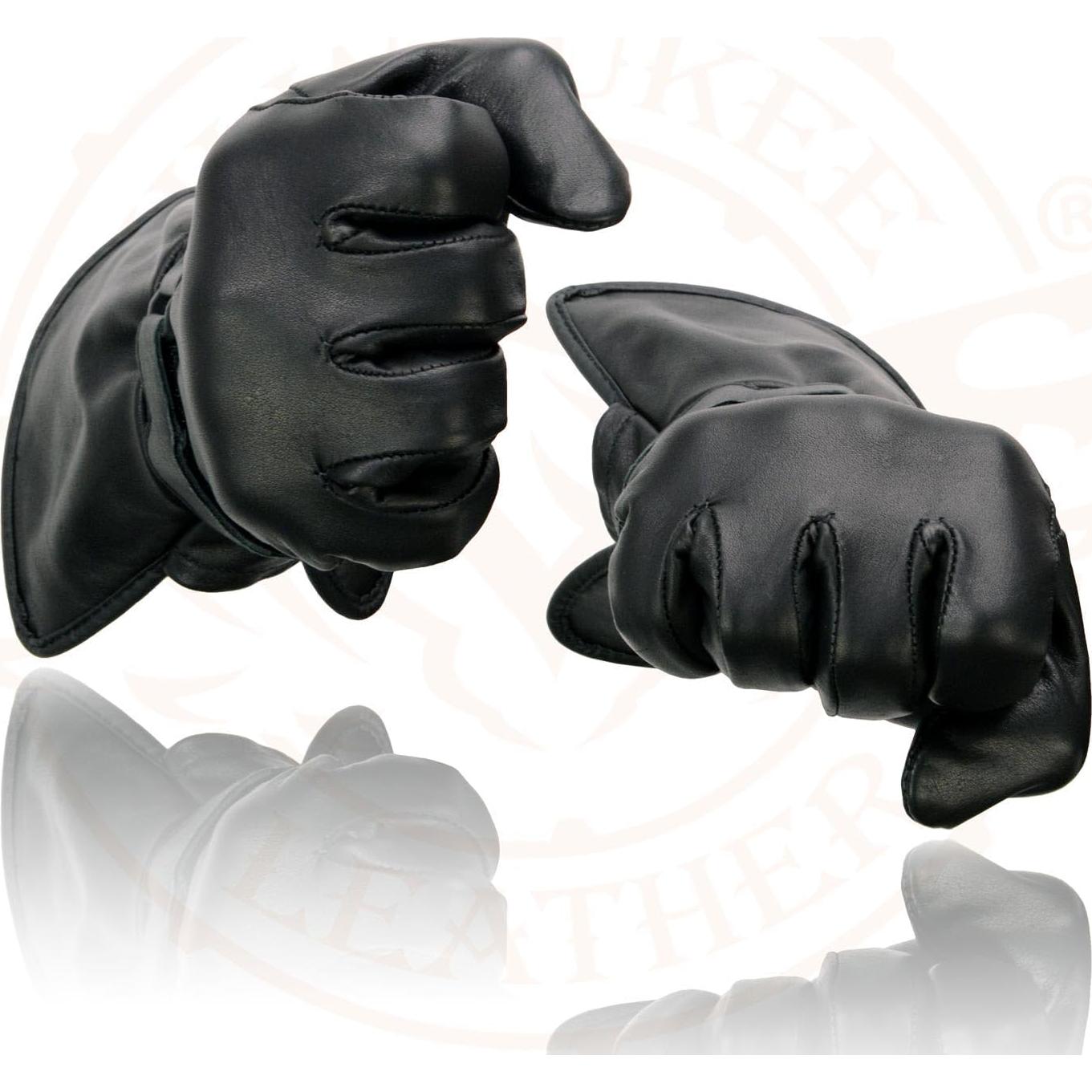 Guantes de Cuero para Mujeres Milwaukee Leather Negros