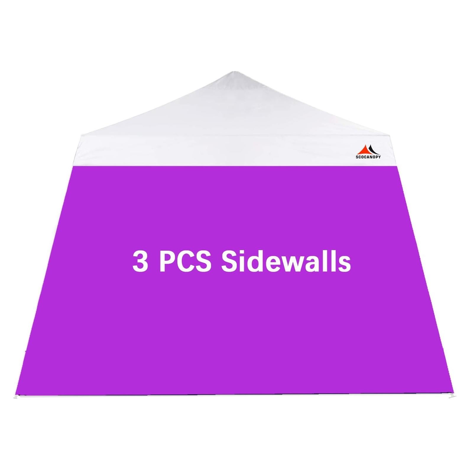 Pared Lateral ScoCanopy para Carpa Inclinada 3 Piezas 225x305 cm