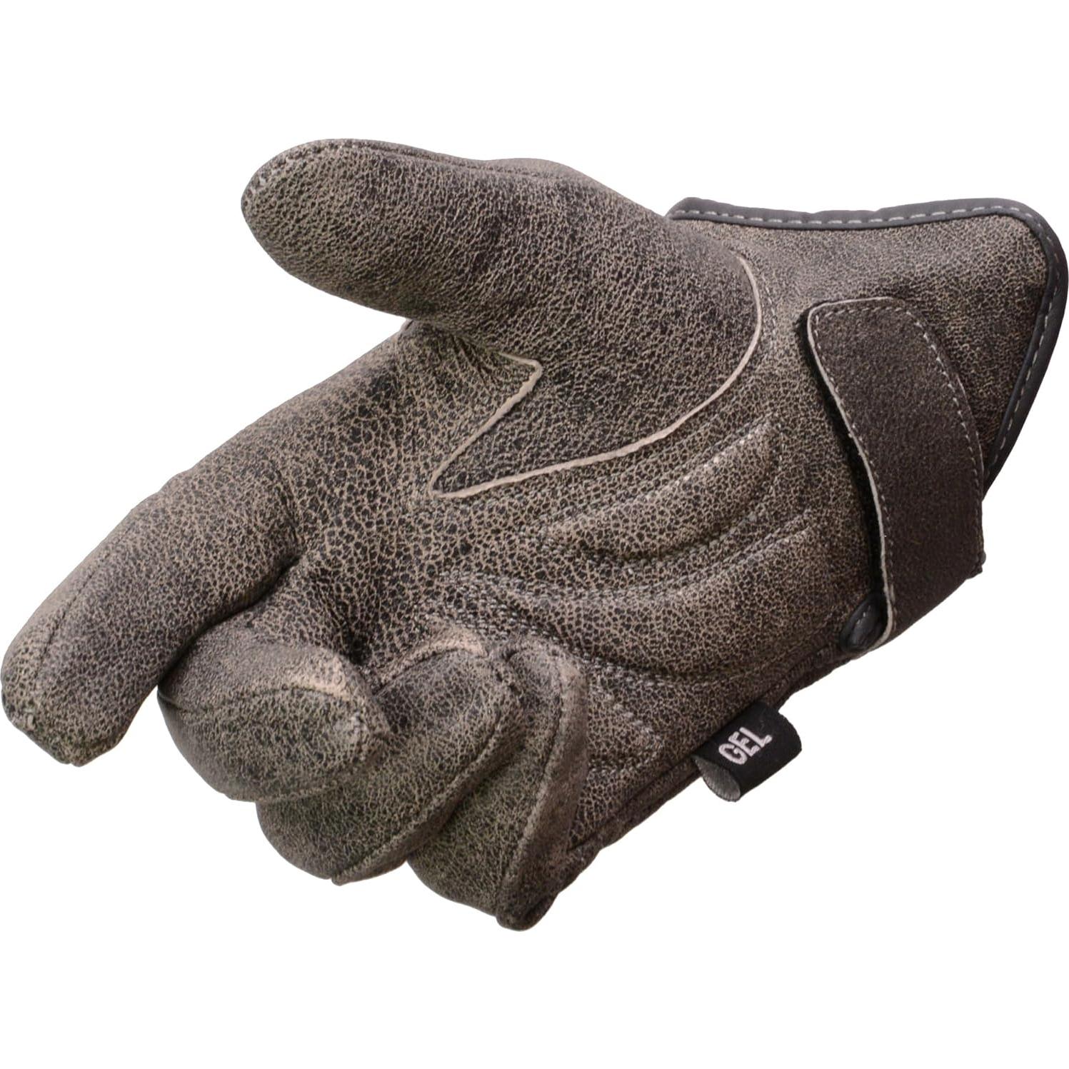 Guantes de Cuero Milwaukee Leather MG7511 para Motocicleta