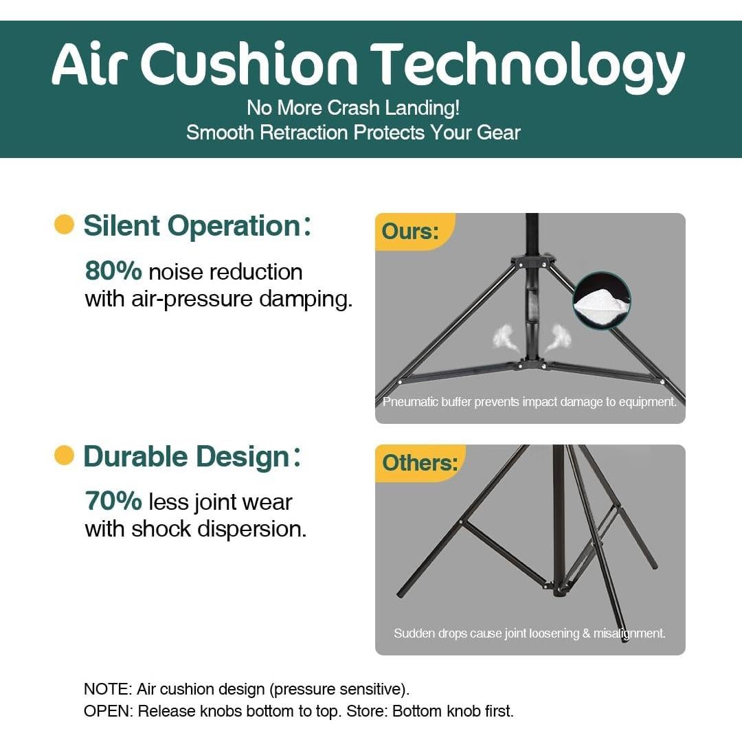 Trípode de Soporte de Luz Kate 2.6m Alta Resistencia 15kg