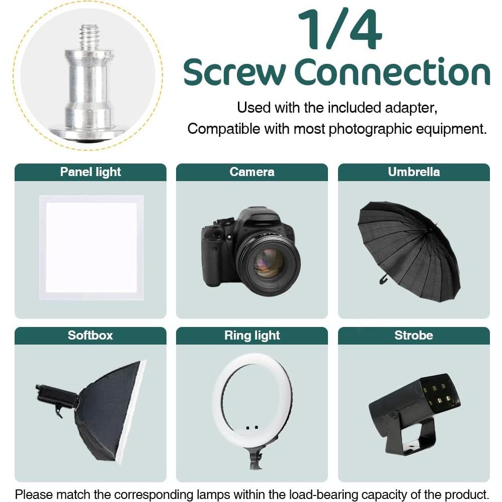 Trípode de Soporte de Luz Kate 2.6m Alta Resistencia 15kg