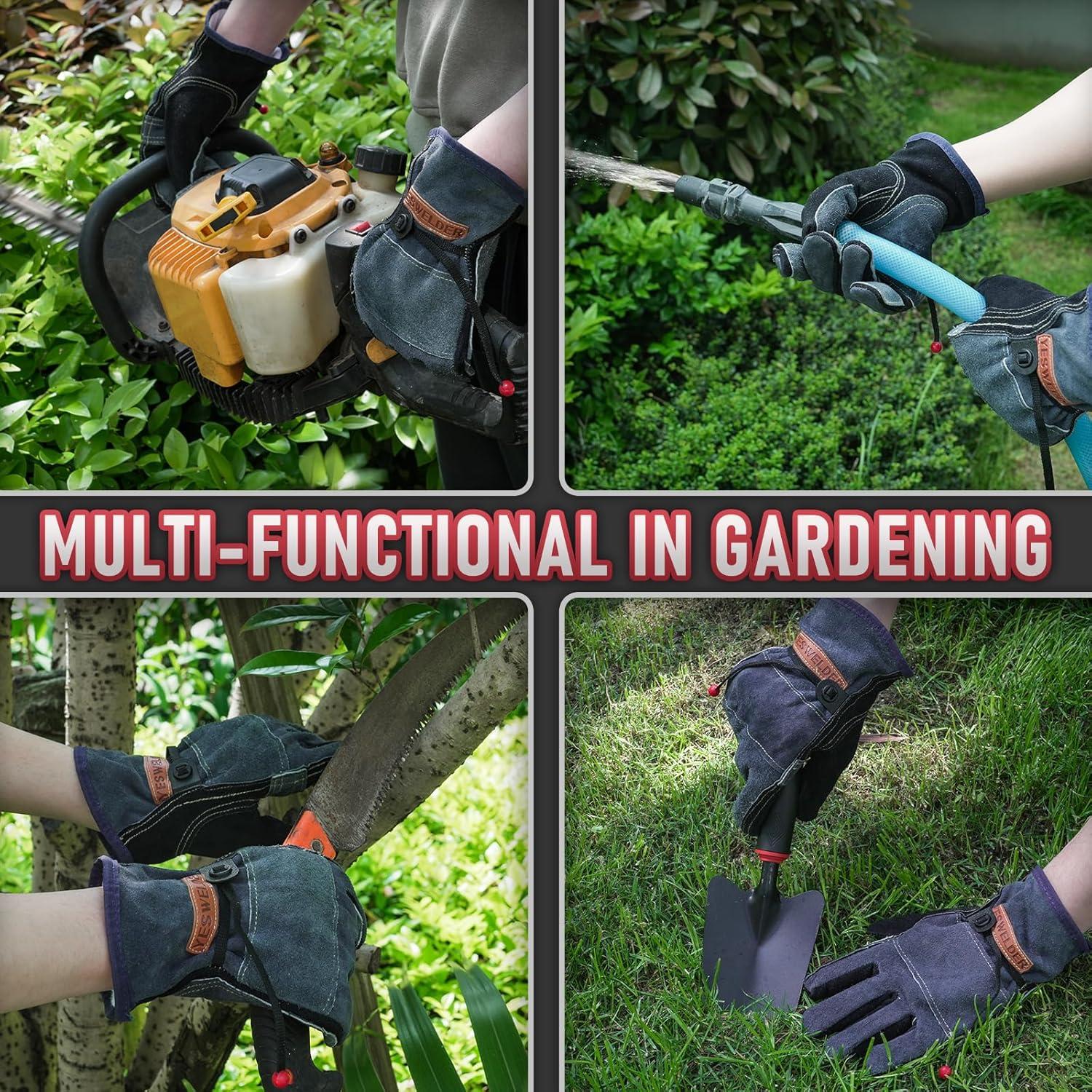 Guantes de Trabajo Yeswelder de Cuero Reforzados L