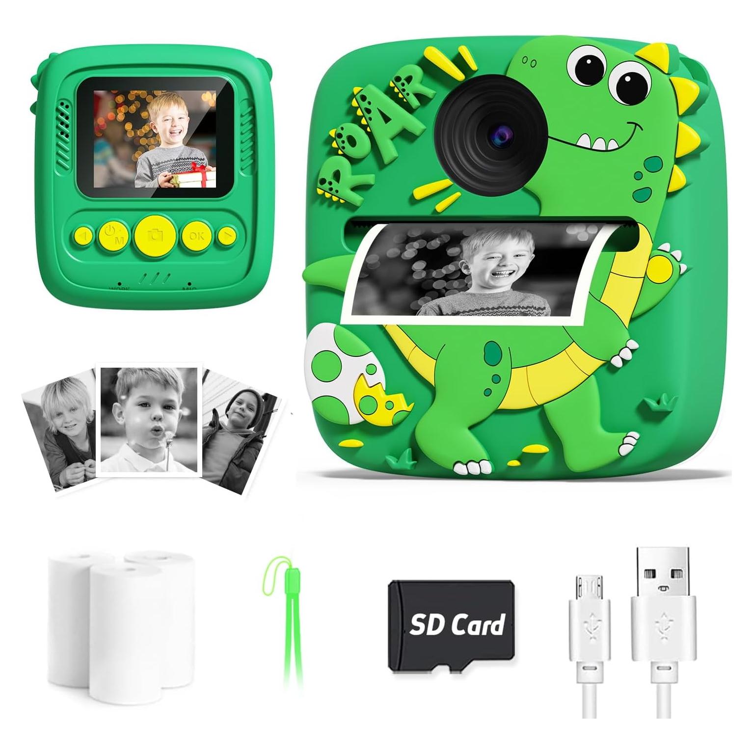 Cámara Instantánea Digital Lizzbey 48MP Verde para Niños