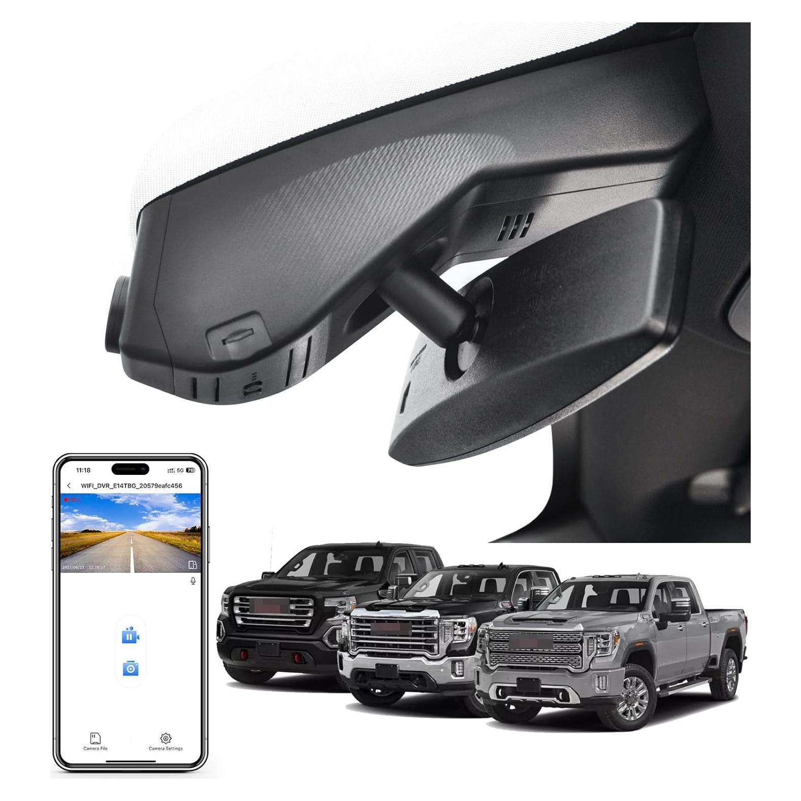 Cámara Dash 4K Mangoal para GMC Sierra 1500/2500/3500 2019-2023