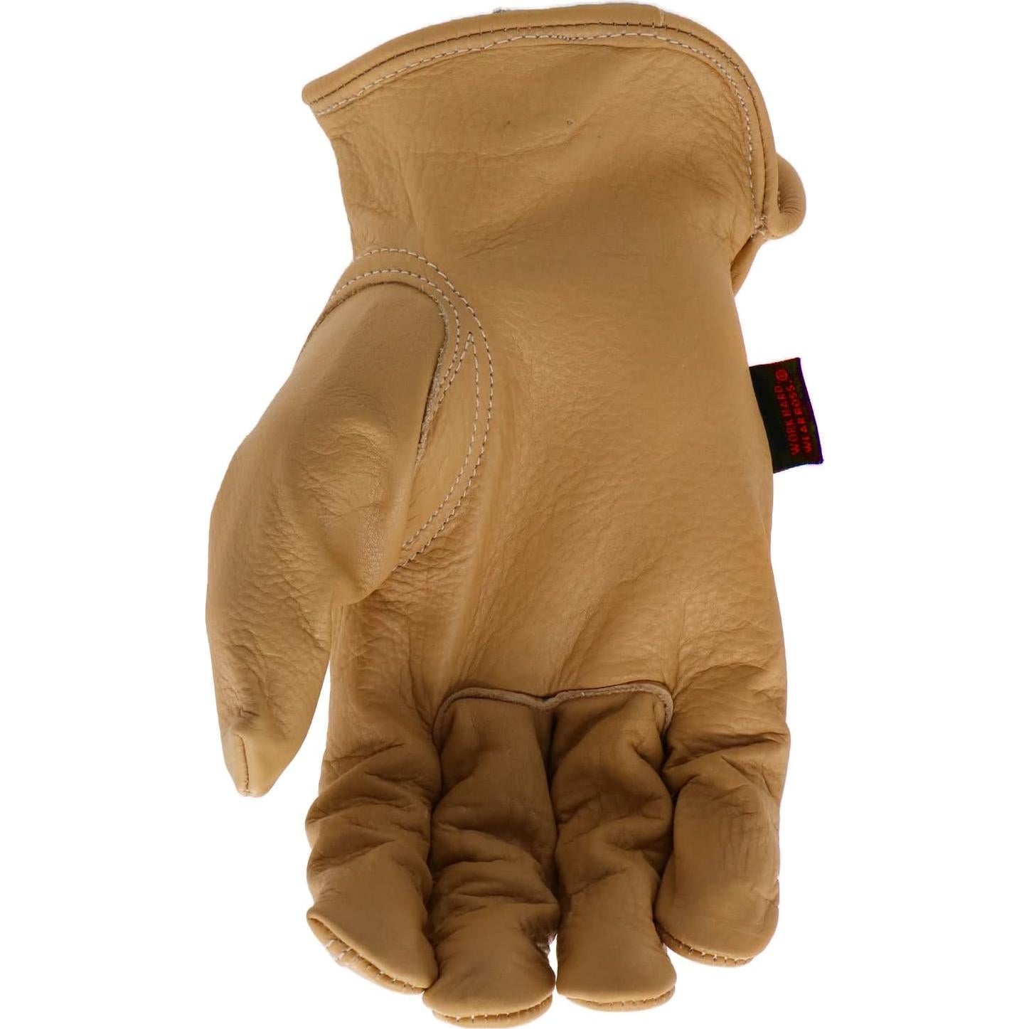 Guantes de Trabajo AquaArmor BOSS de Cuero Vacuno Medianos