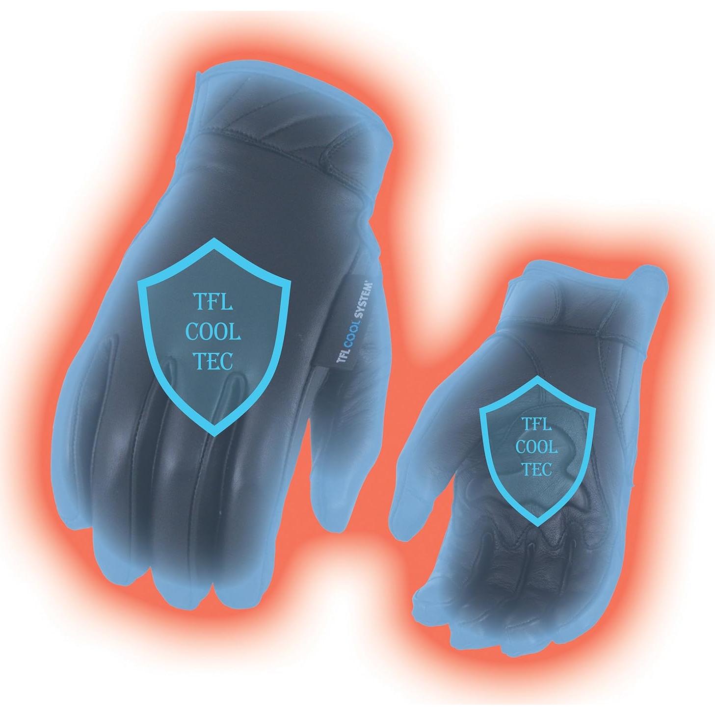 Guantes de Cuero Milwaukee MG7502 Negros con Cool Tec