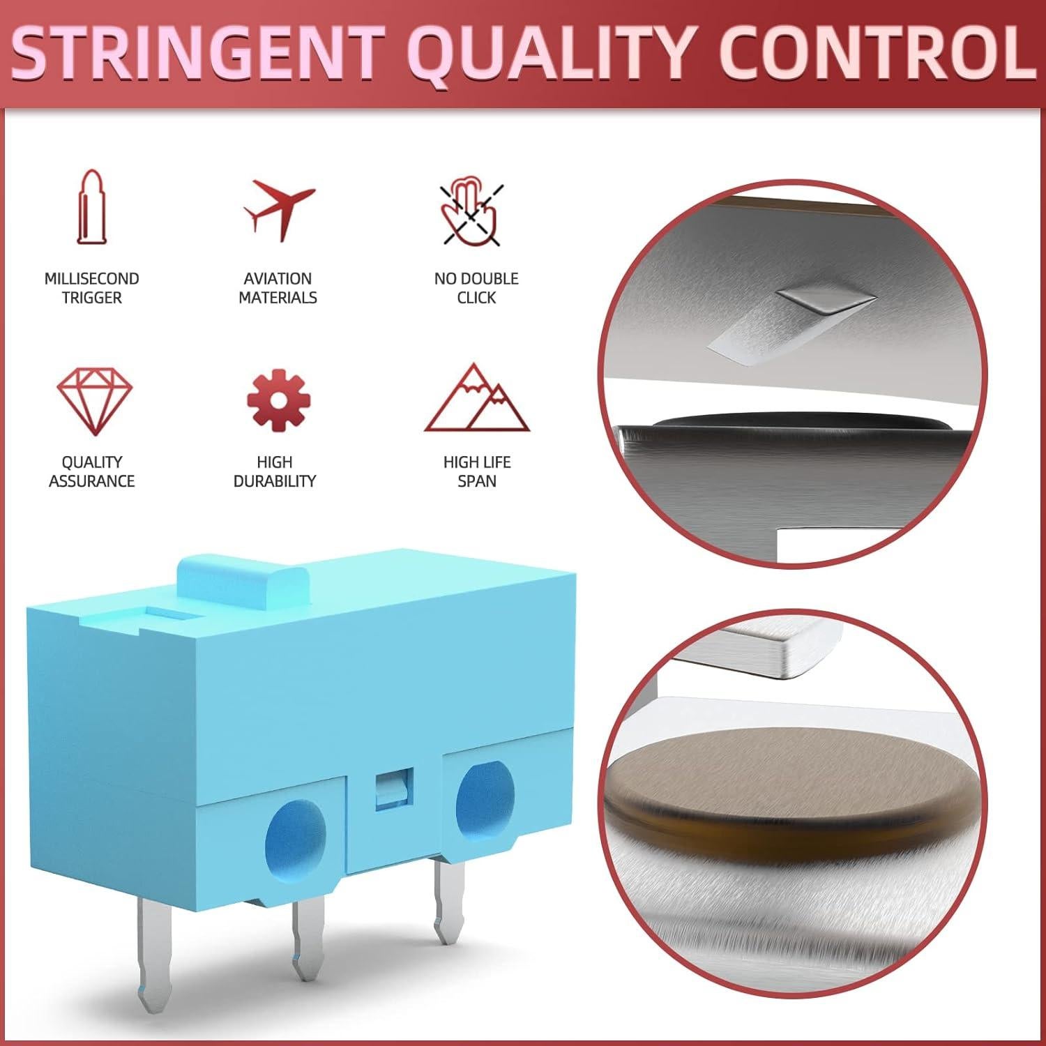 Blue Kailh GM 2.0 Mouse Switch for Gaming Mouse 4Pcs