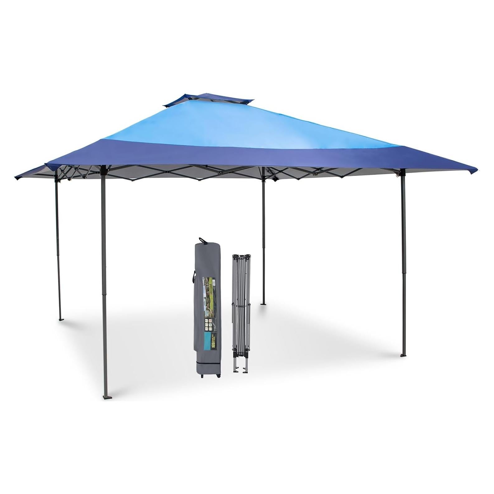 Tienda de Dosel Pop Up 3x3 m GREEN PARTY Azul con Protección UV