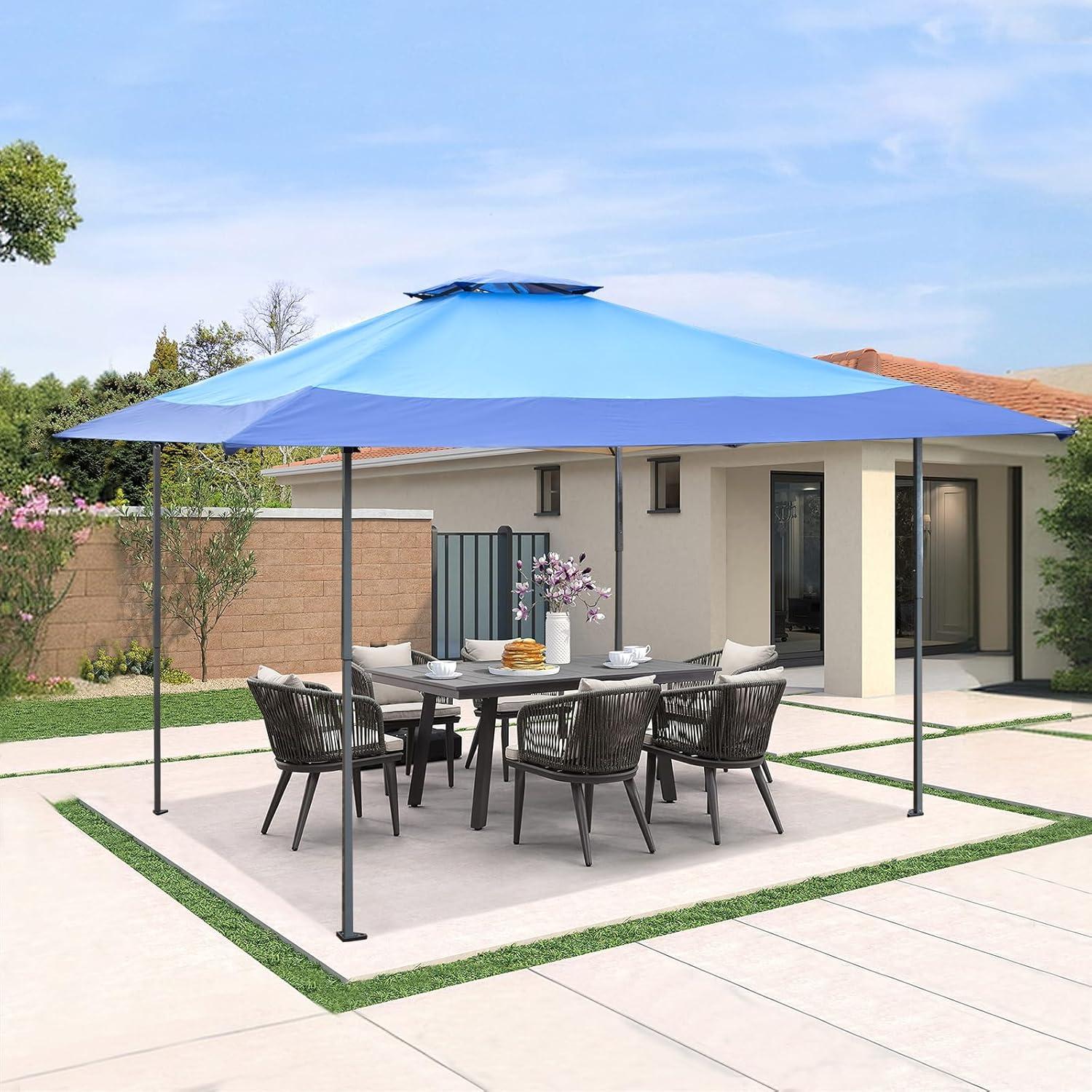 Tienda de Dosel Pop Up 3x3 m GREEN PARTY Azul con Protección UV