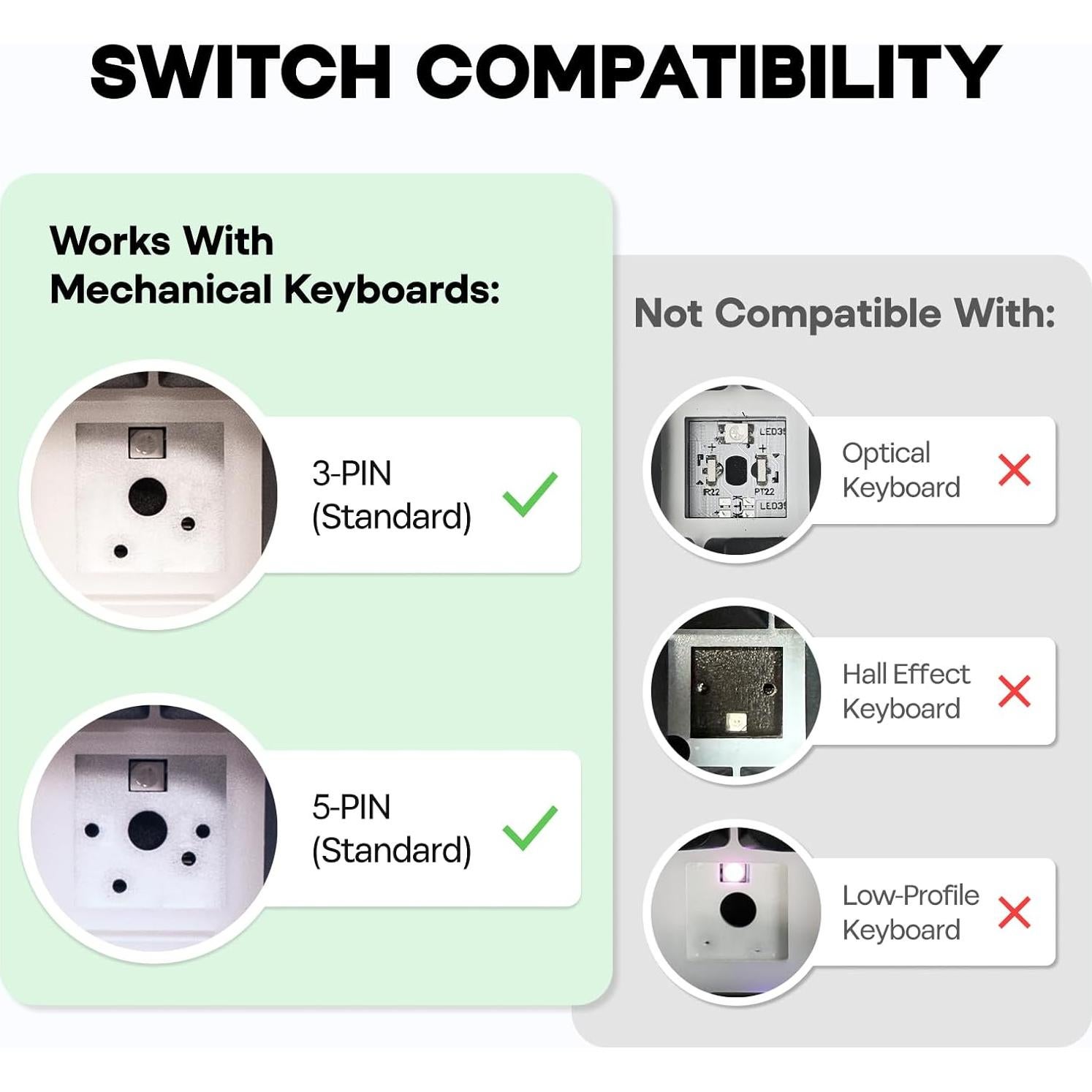 Interruptores de Teclado EPOMAKER Nude Rosa 40gf Silenciosos 35 PCS