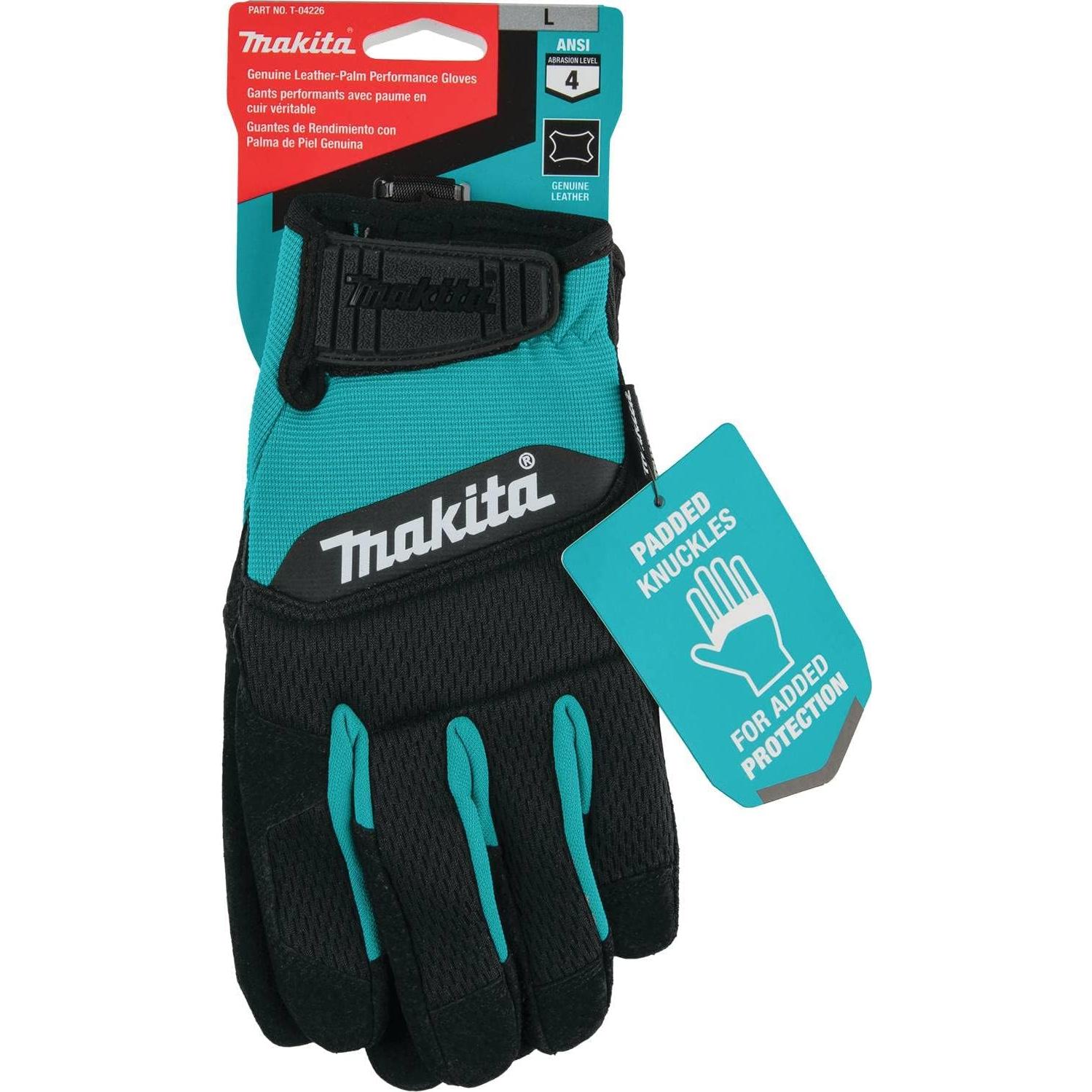 Guantes de Cuero Originales Makita T-04226 Grande