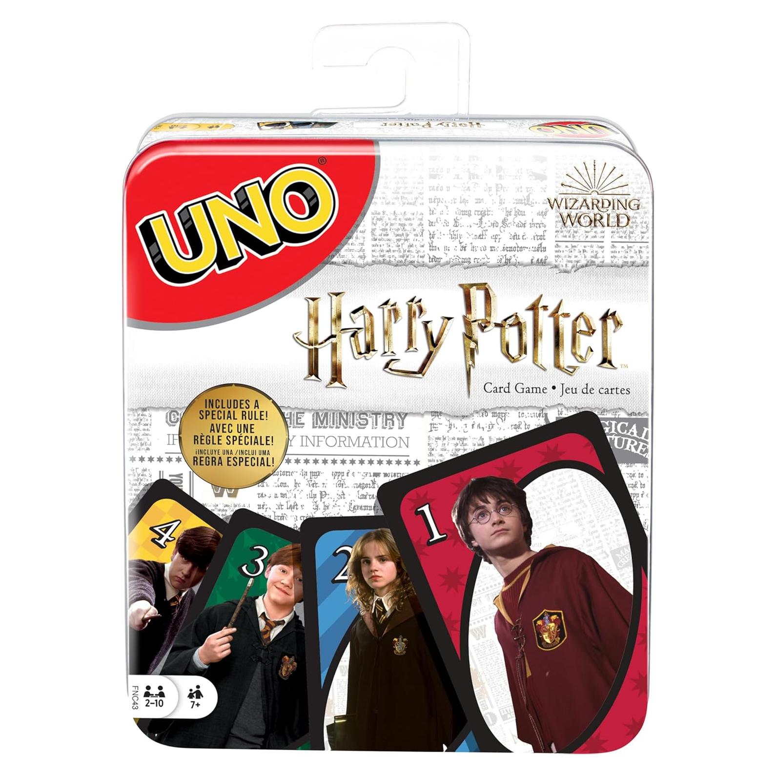 Juego de Cartas UNO Harry Potter Mattel en Lata Coleccionable