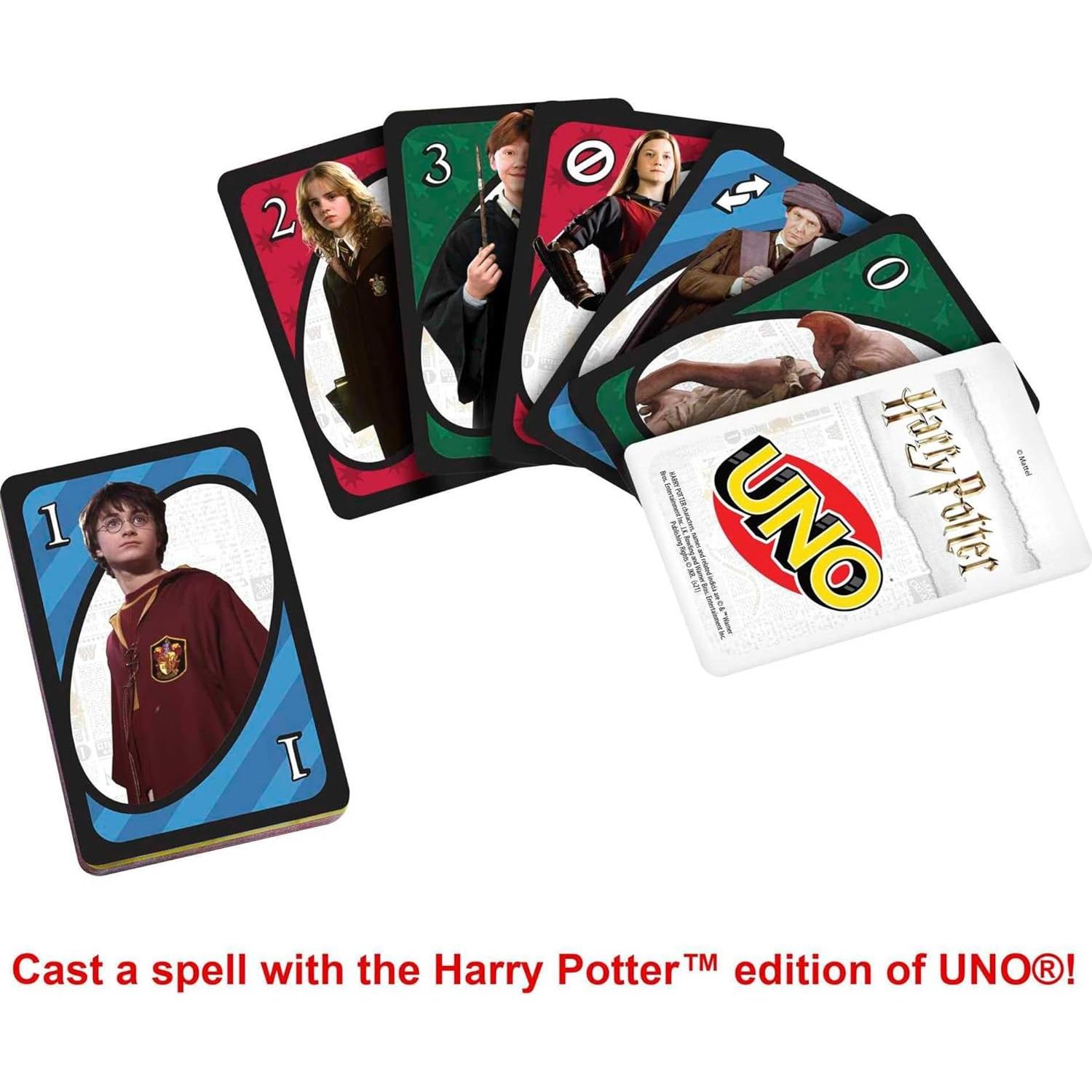 Juego de Cartas UNO Harry Potter Mattel en Lata Coleccionable