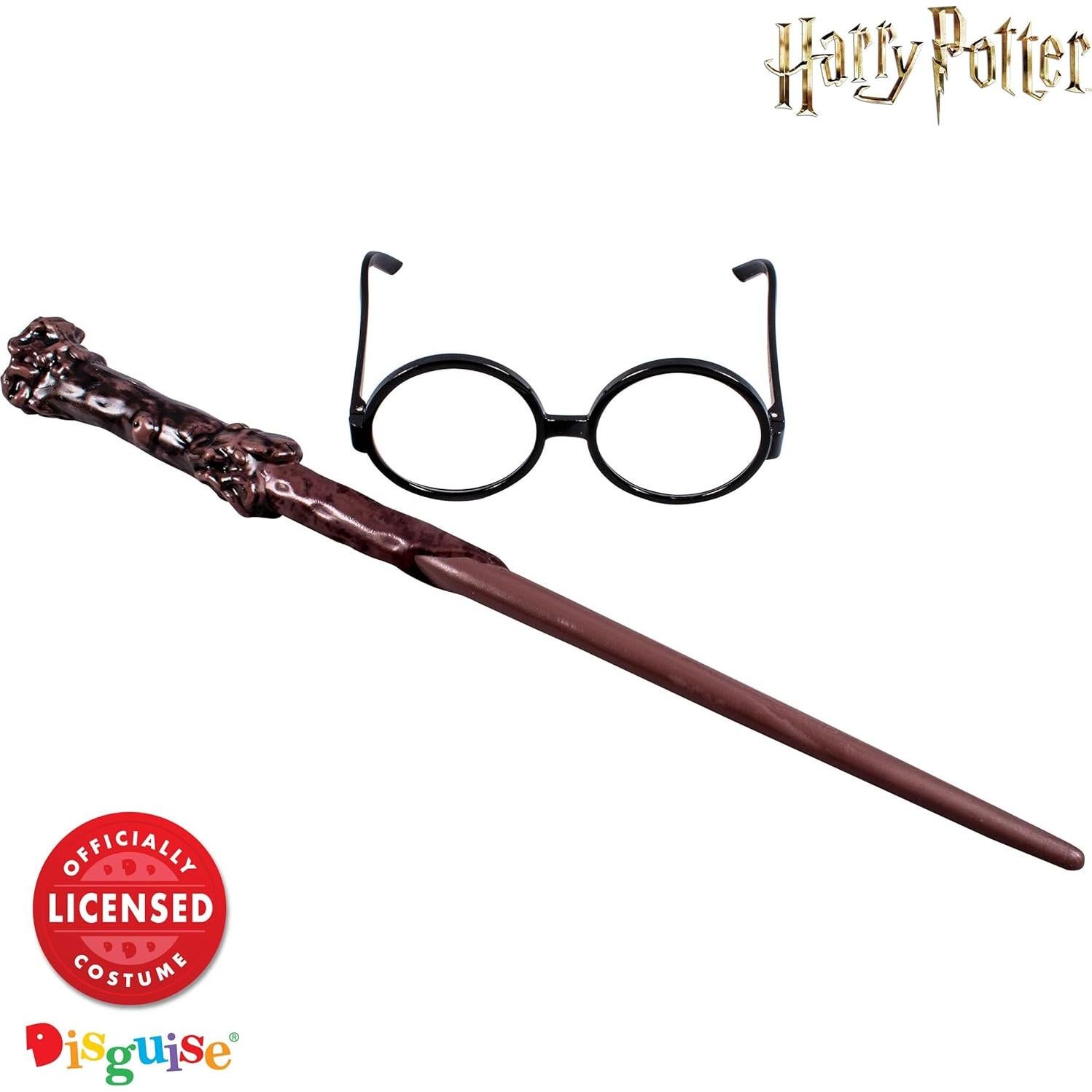 Disfraz Harry Potter Set Accesorios Varita y Gafas Infantil