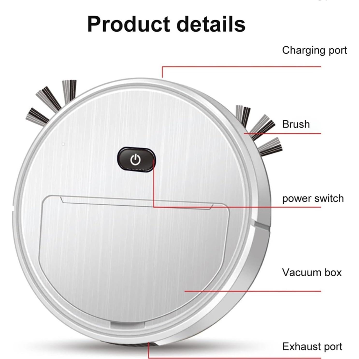 Aspiradora Robot WAGNUS Automática para Hogar y Mascotas
