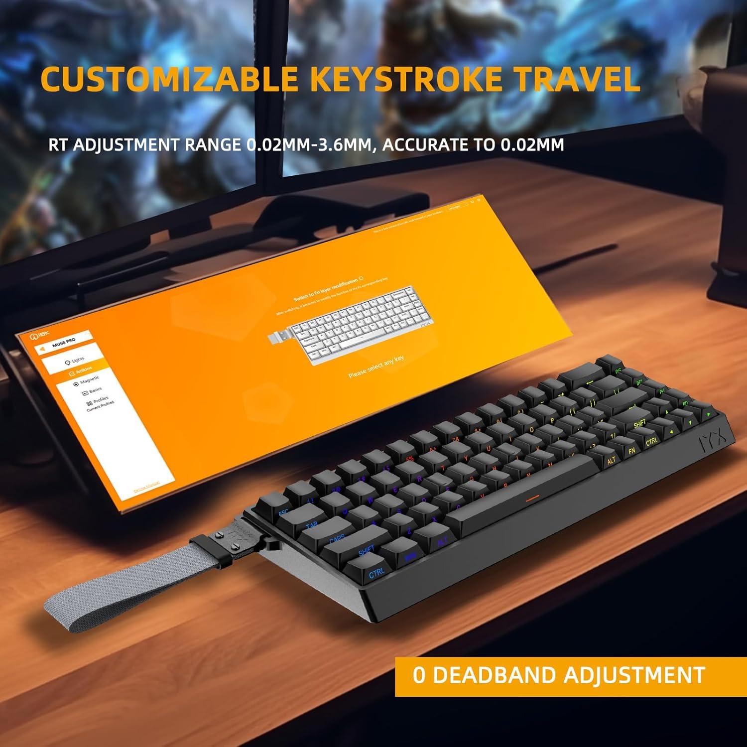 Teclado Mecánico IROK MU68PRO RGB 65% TKL Intercambiable