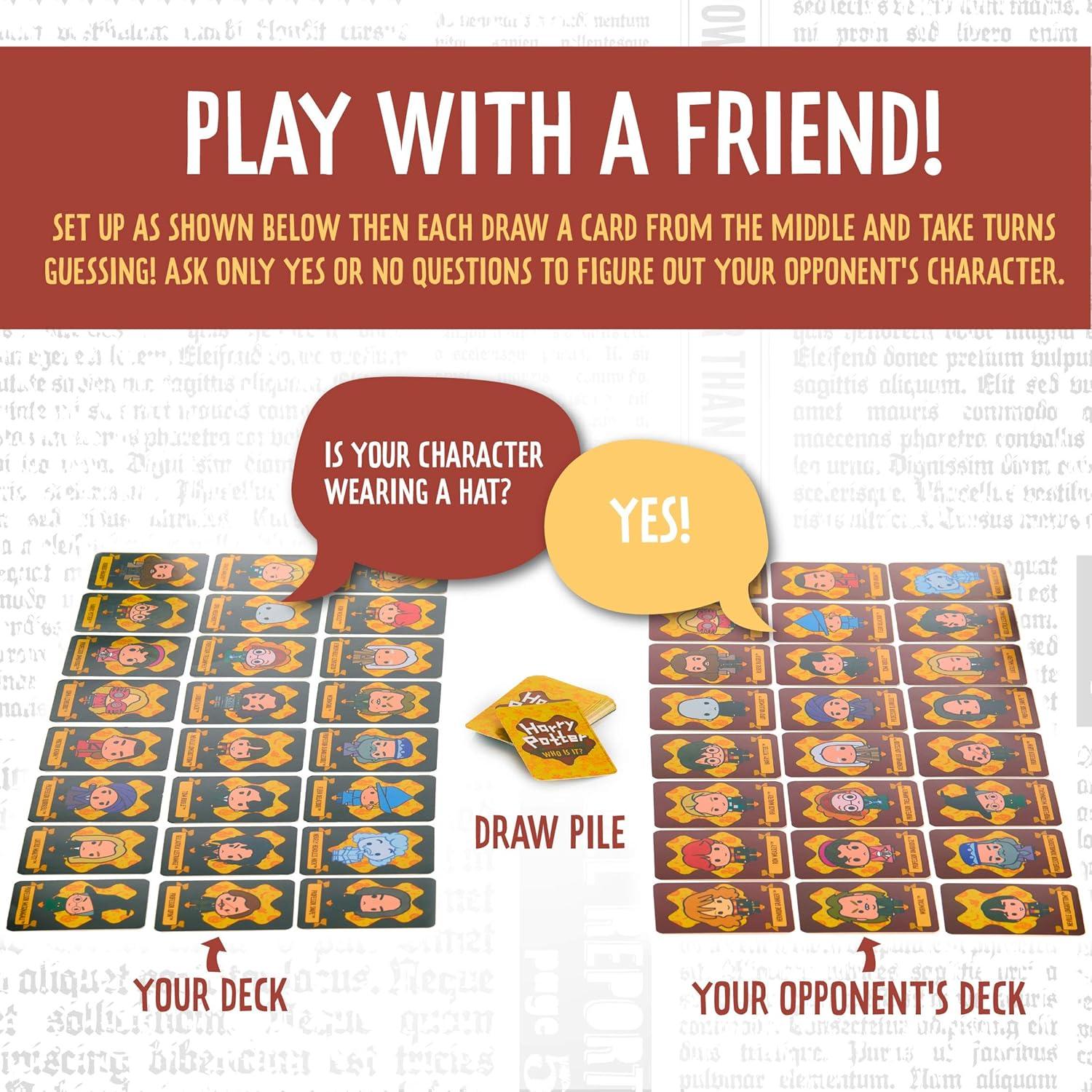 Juego de Adivinanza Harry Potter Paladone 72 Tarjetas