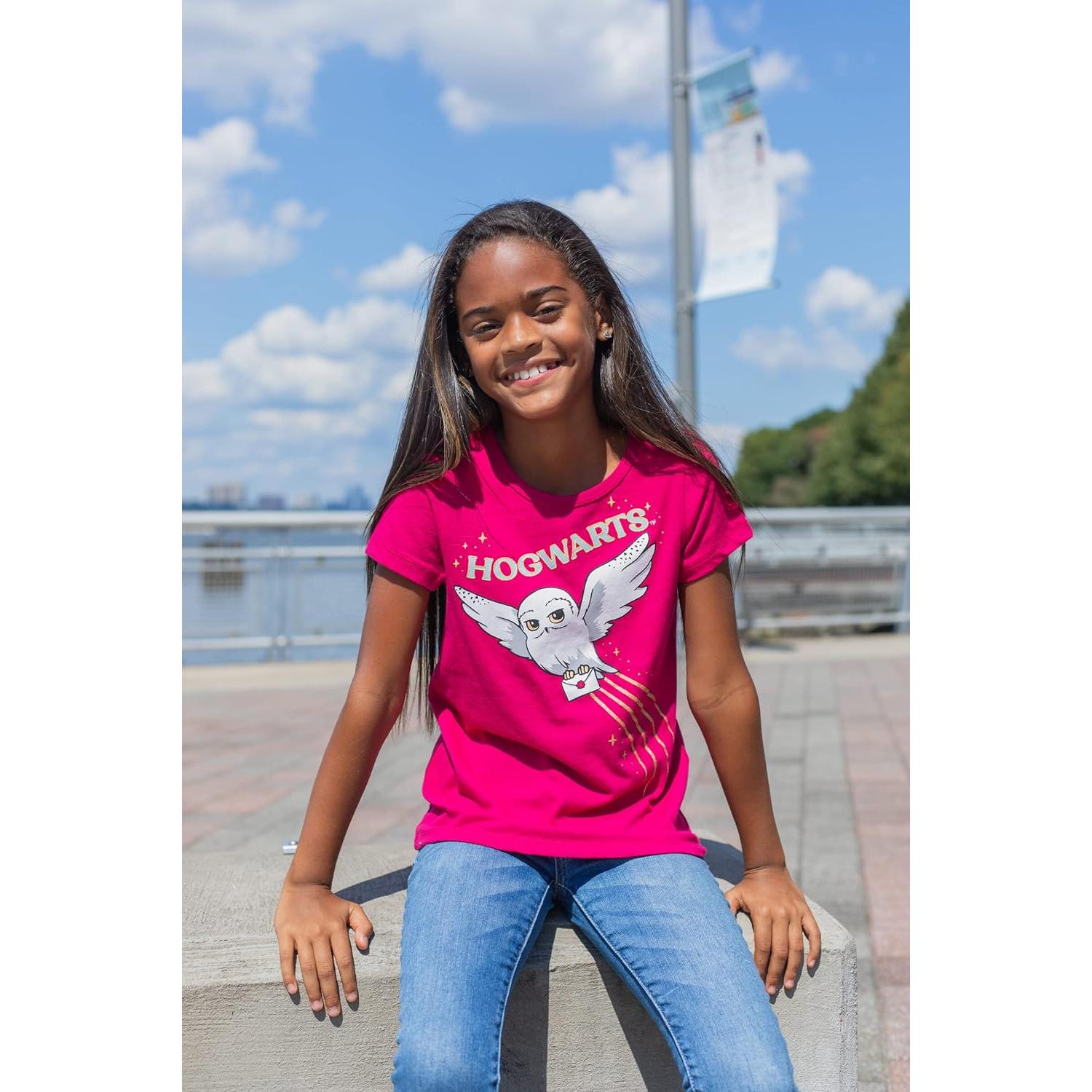 Camisetas Harry Potter Niñas 3 Pack Manga Corta 7-8 Años