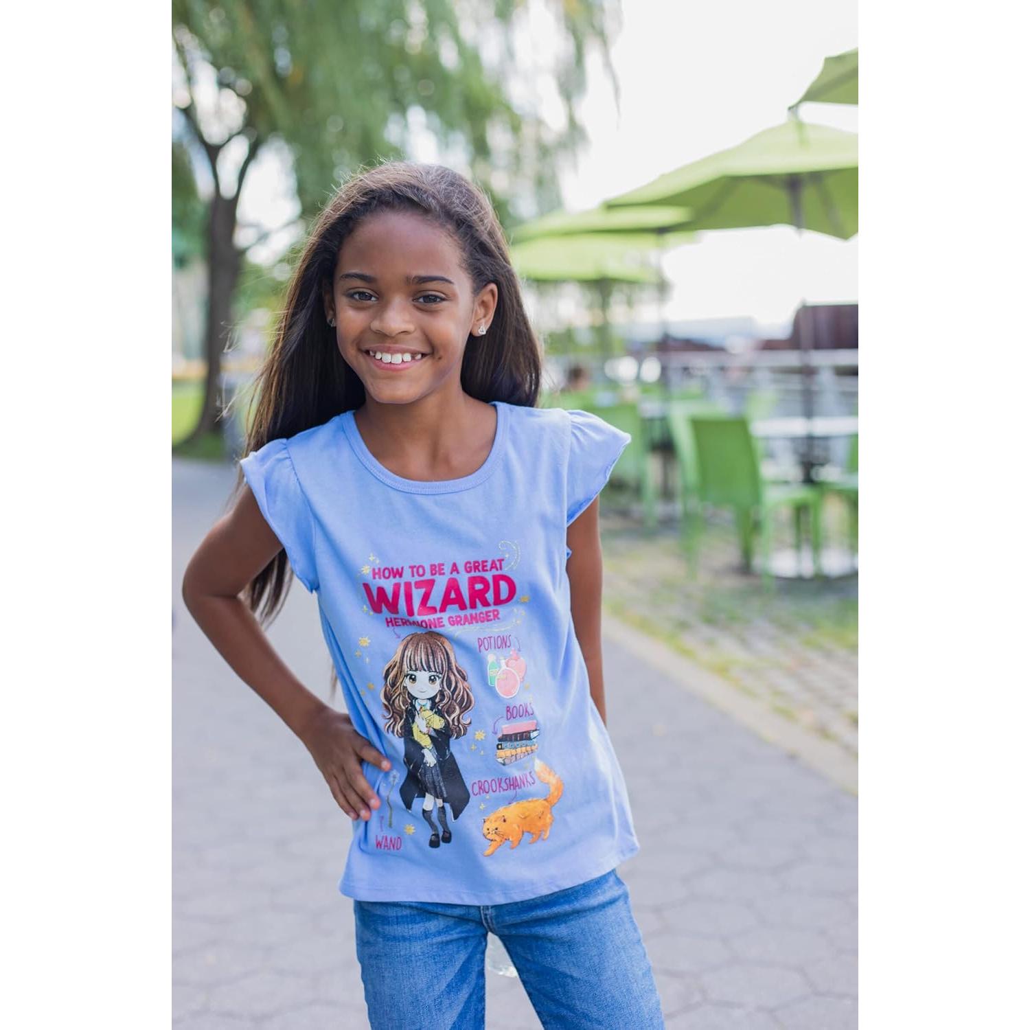 Camisetas Harry Potter Niñas 3 Pack Manga Corta 7-8 Años