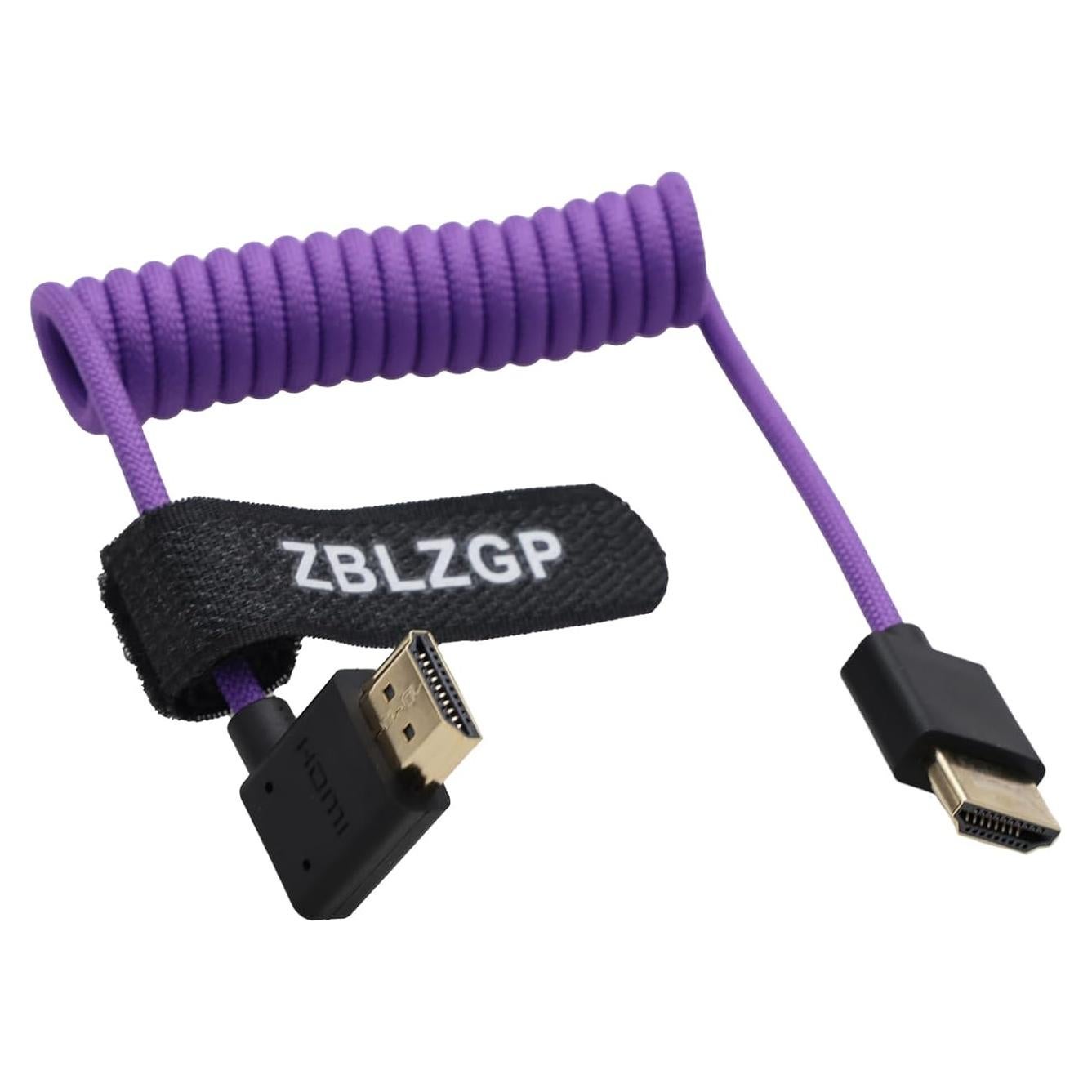 Cable HDMI 2.1 8K 48Gbps ZBLZGP 30cm Trenzado Púrpura