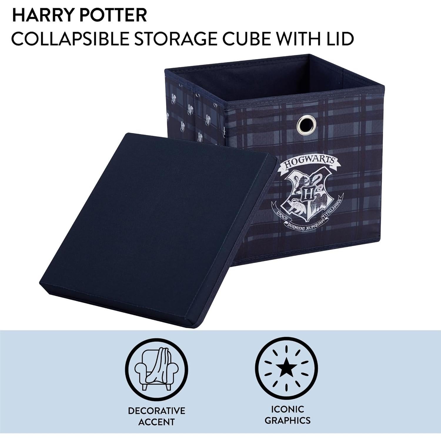 Cubo de Almacenamiento Plegable Harry Potter 25x25x25 cm