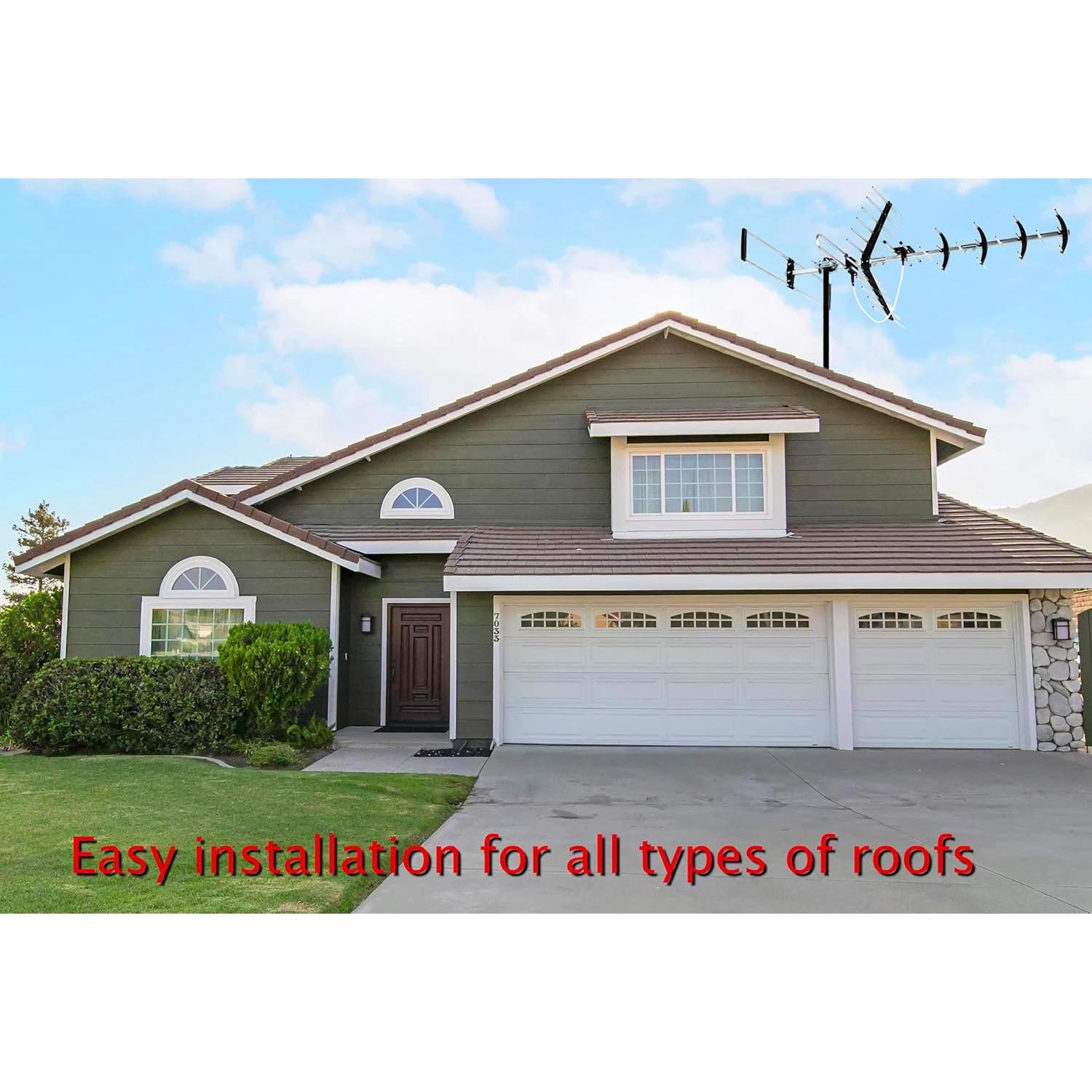 Antena HDTV Exterior Five Star 200 Millas 4K 1080P VHF UHF