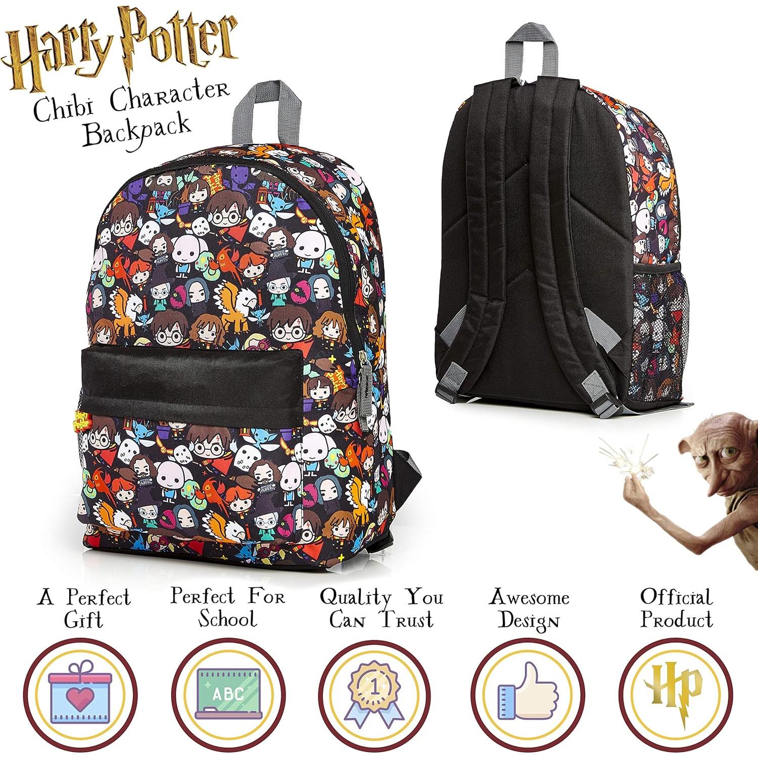 Mochila Escolar Harry Potter Chibi 20L Niños Unisex