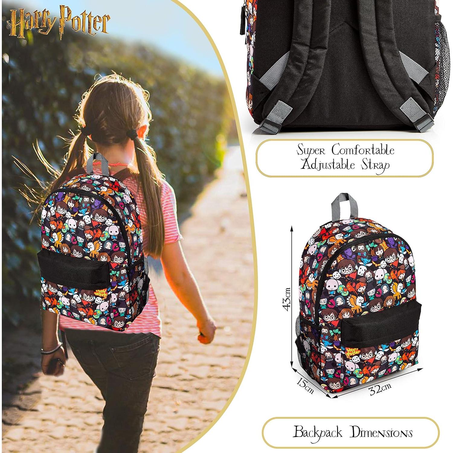 Mochila Escolar Harry Potter Chibi 20L Niños Unisex
