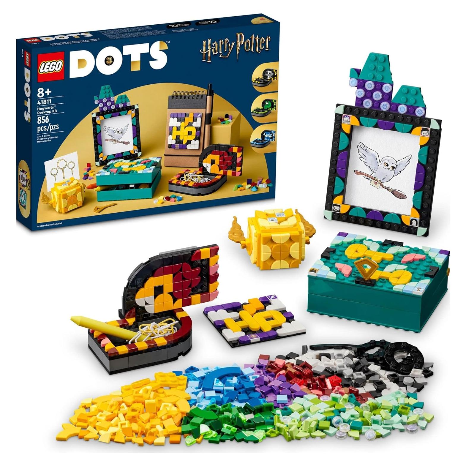 LEGO DOTS Kit de Escritorio Hogwarts 41811, 4 Accesorios