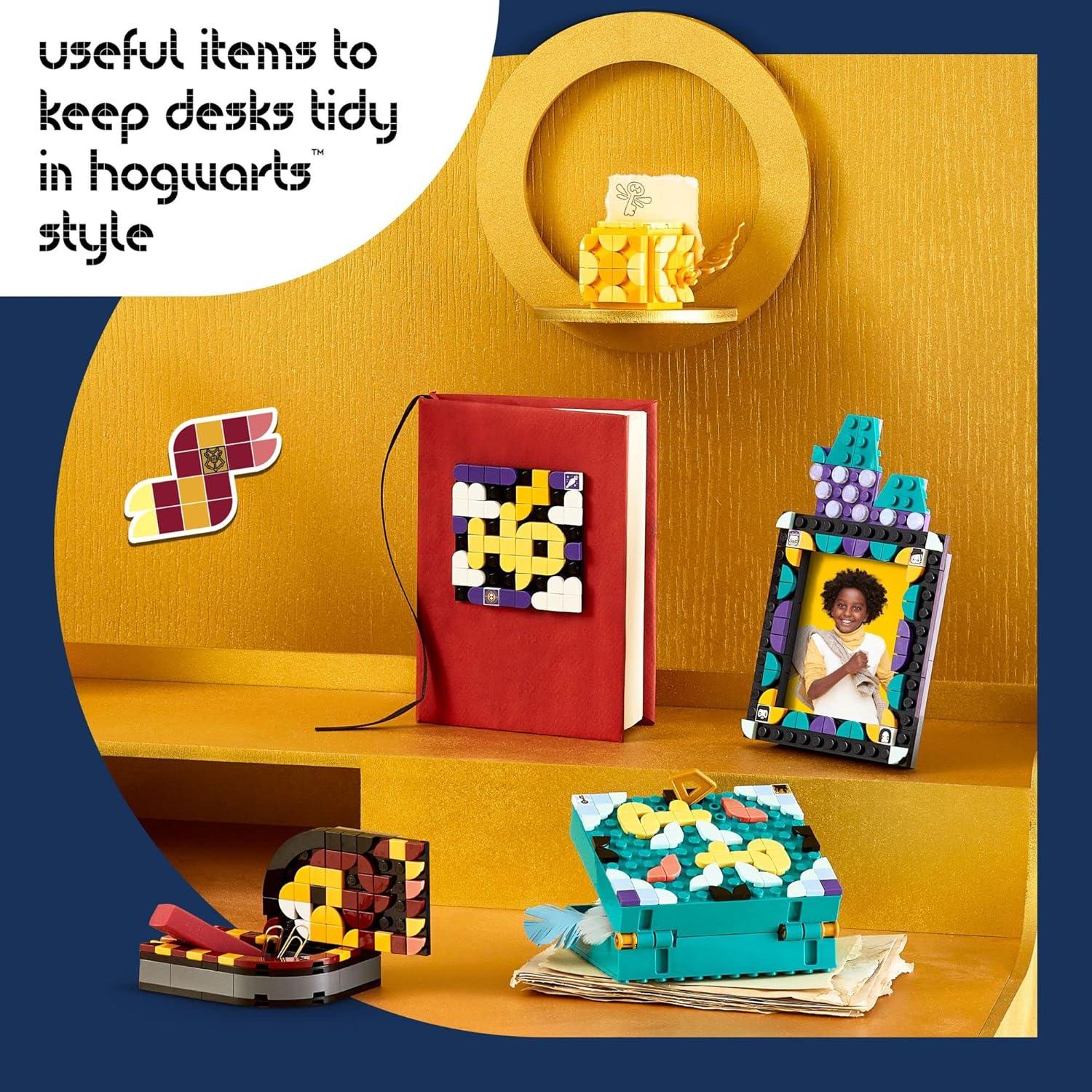 LEGO DOTS Kit de Escritorio Hogwarts 41811, 4 Accesorios