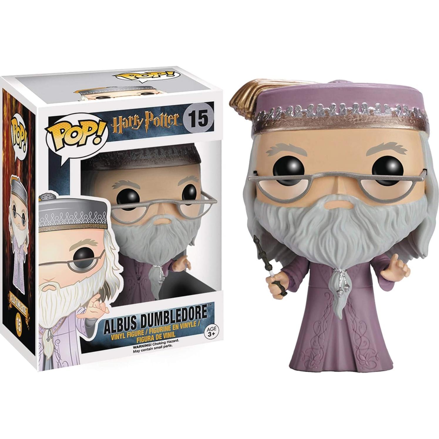 Figura de Vinilo Funko Pop Albus Dumbledore con Varita 9.5cm