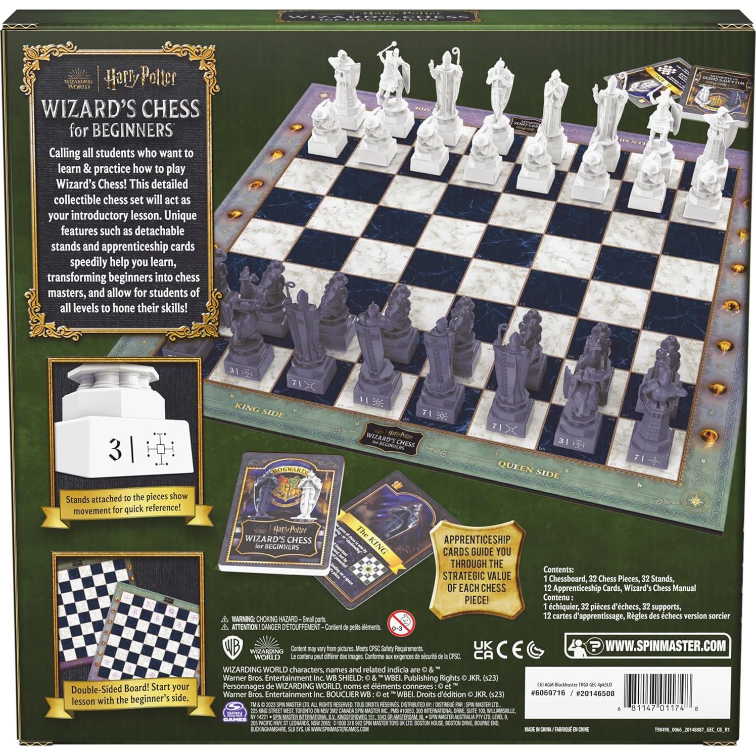 Ajedrez Mágico Harry Potter Spin Master, Juego para 2 Jugadores