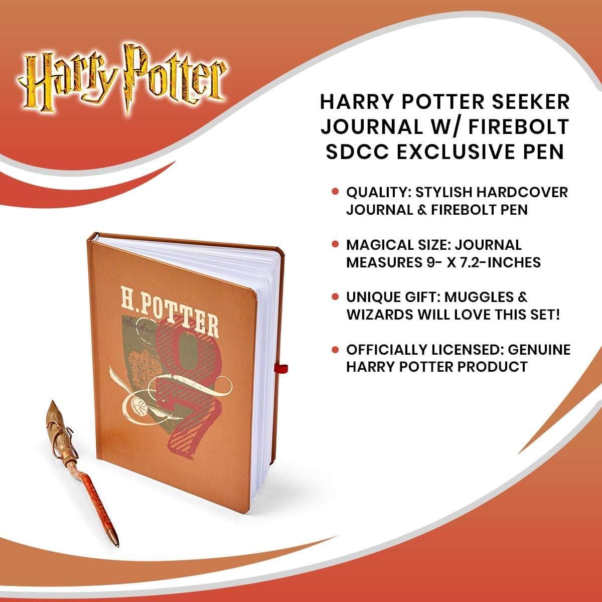 Diario de Quidditch Harry Potter con pluma Firebolt - 192 páginas