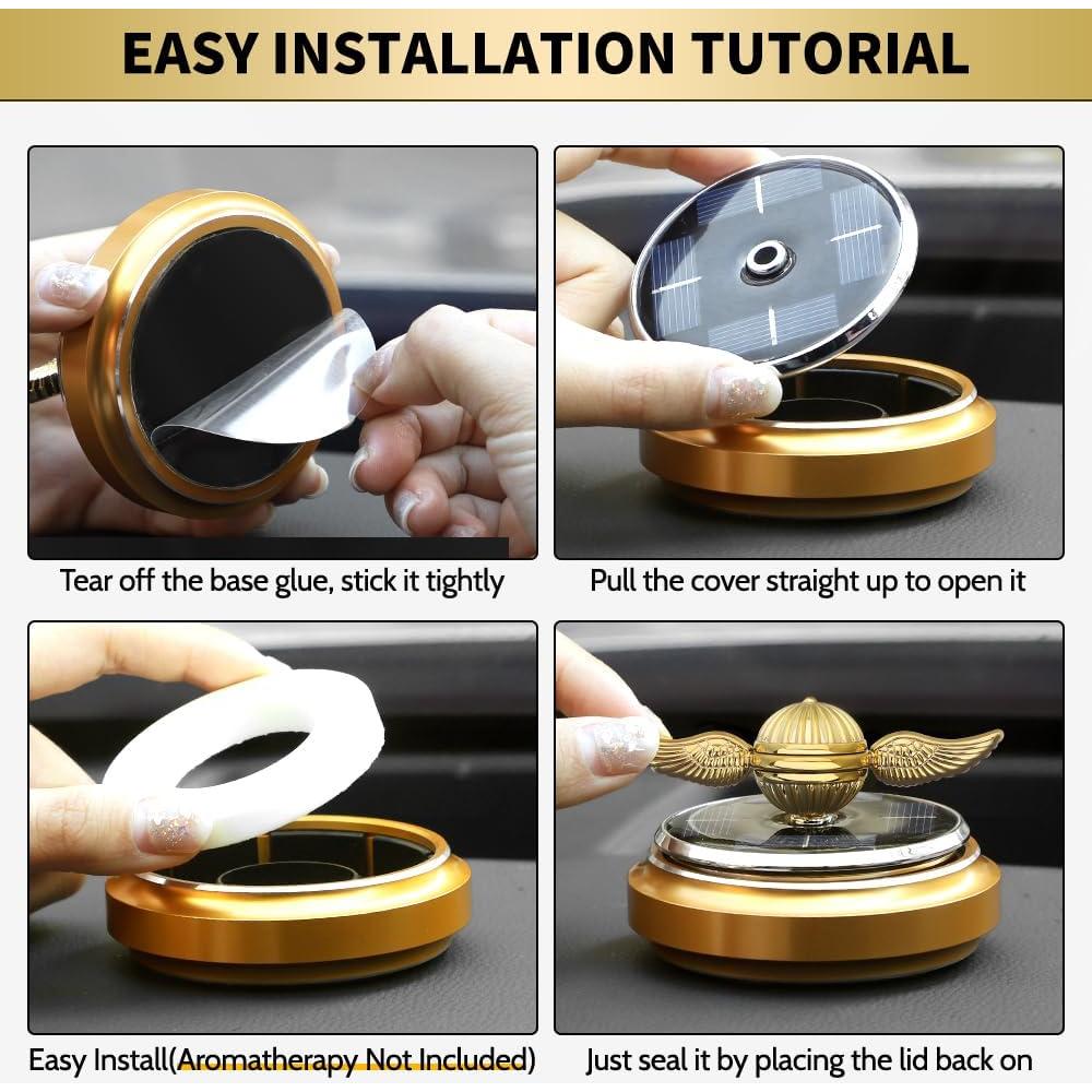 Ambientador Solar Giratorio Mechaniker Oro 15x12cm