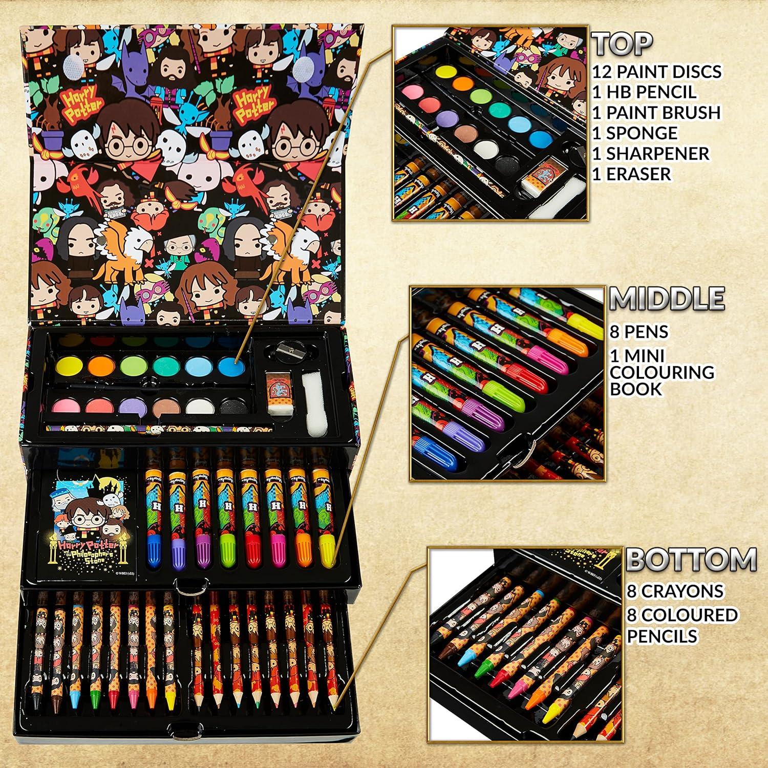 Lápices de Colores Harry Potter 130pcs Set de Arte Niños