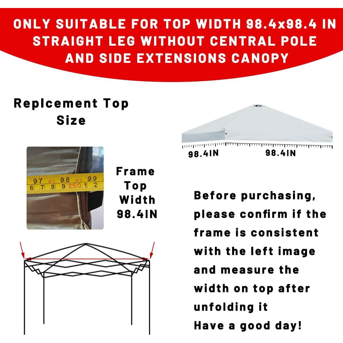 Cubierta de Reemplazo para Carpa 2.5x2.5m MQoutdoor Gris Plata