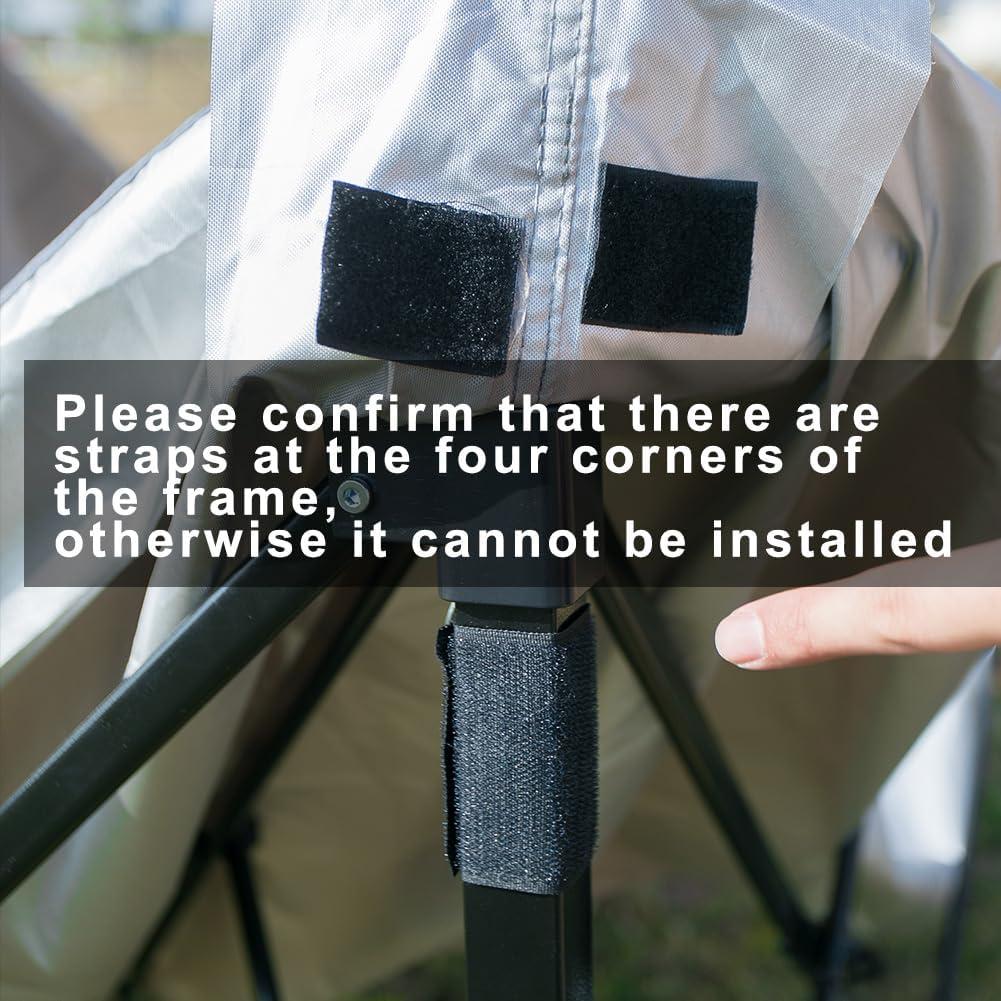 Cubierta de Reemplazo para Carpa 2.5x2.5m MQoutdoor Gris Plata