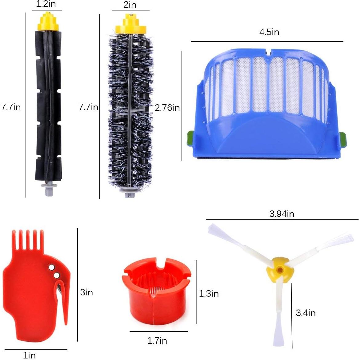 Kit de Reemplazo KEEPOW para iRobot Roomba 600 Series - 12 Piezas