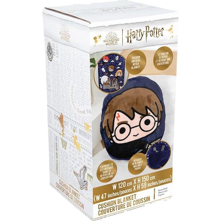 Cojín Manta 2-en-1 Harry Potter Paladone 120x150 cm