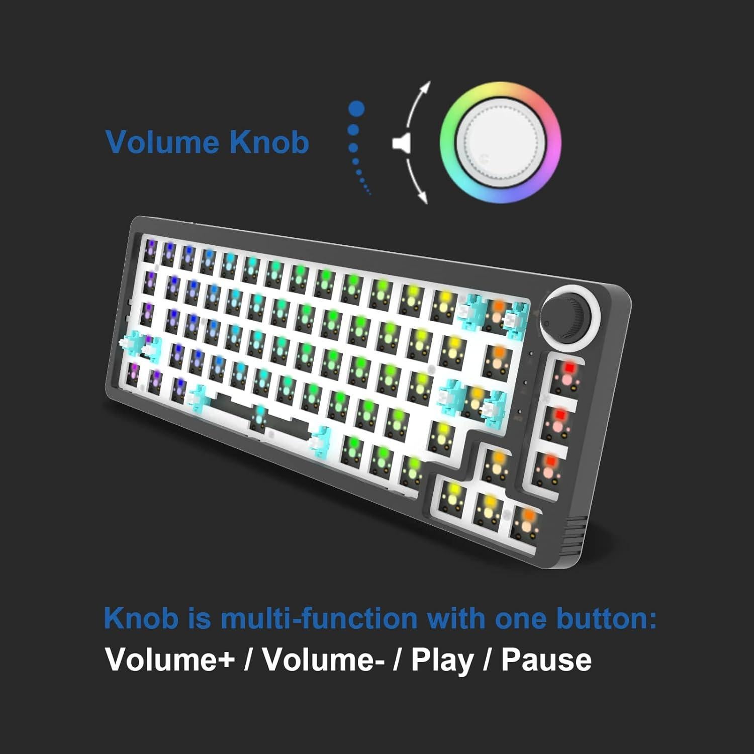 Teclado Mecánico GK GAMAKAY LK67 67 Teclas RGB Inalámbrico