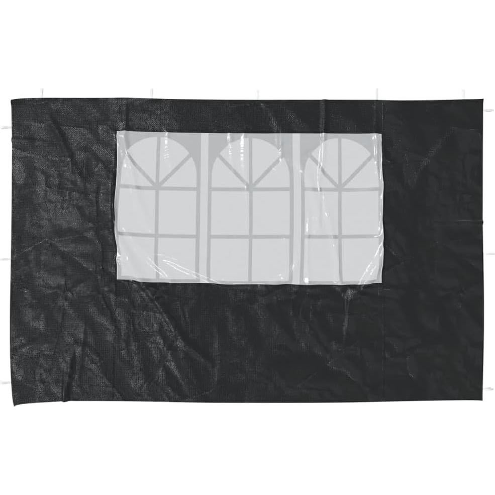 Pared lateral de carpa de fiesta MOBCANT 2 piezas PE antracita