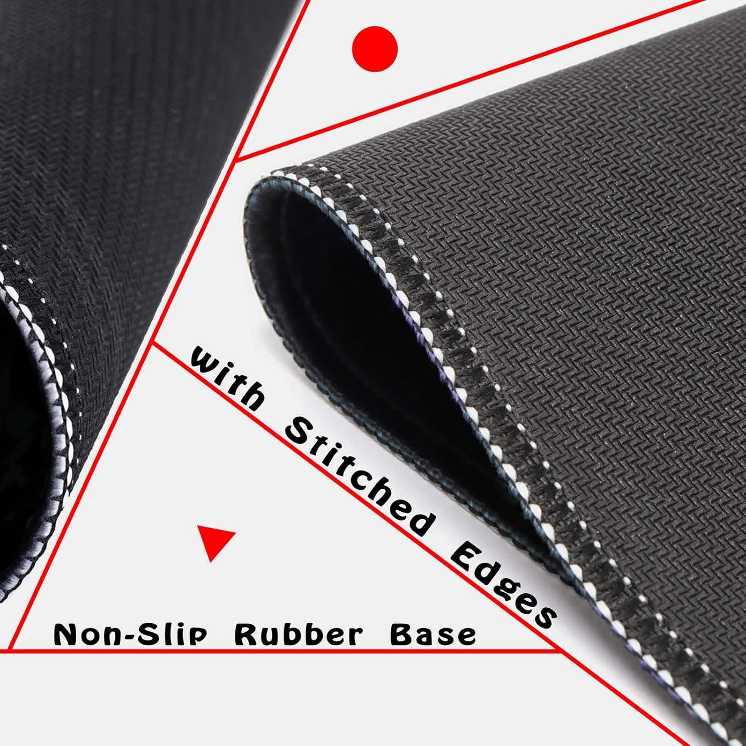 Alfombrilla de Ratón CHMYHY 24.1x19.8cm Antideslizante Negra