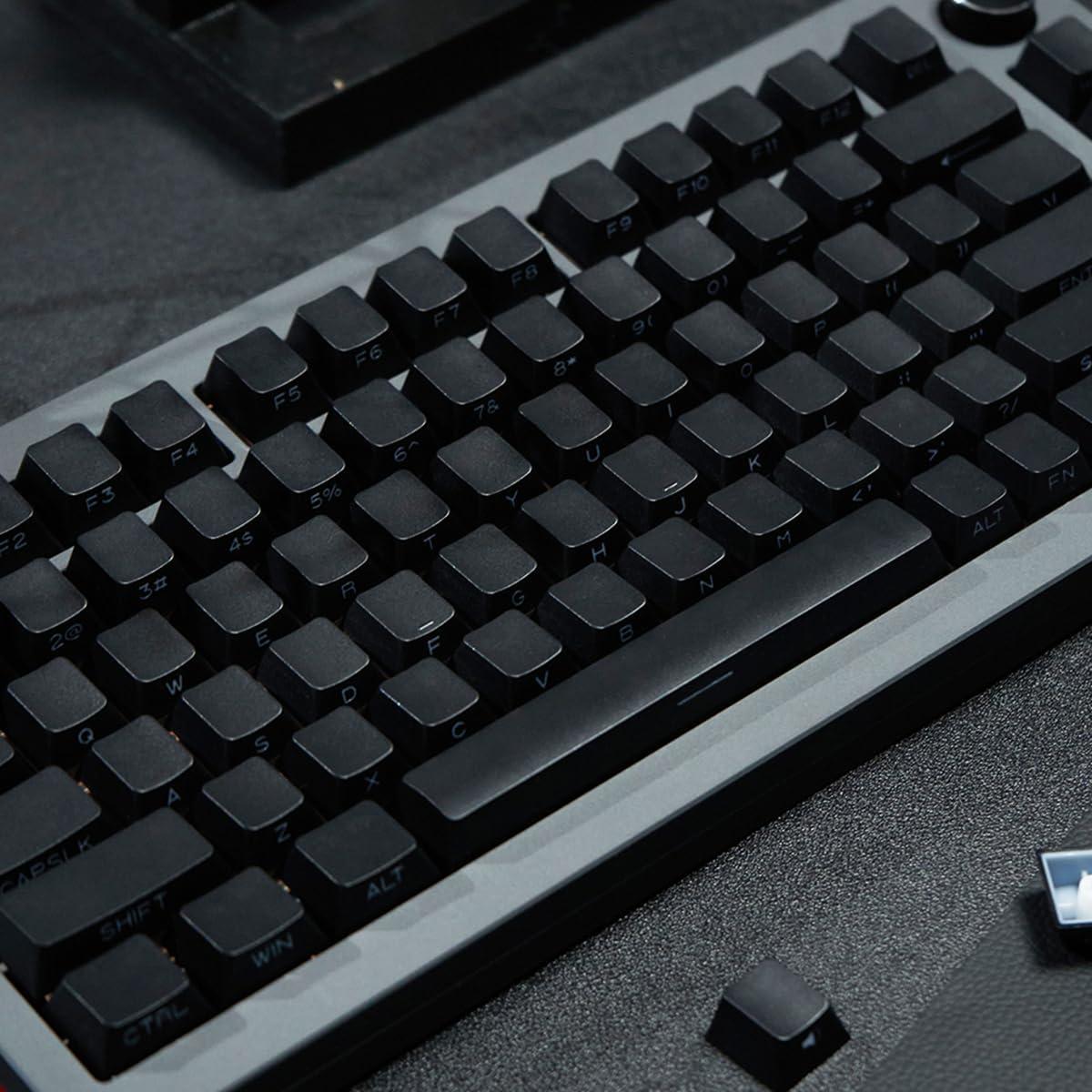 Juego de Teclas PBT Doubleshot Retroiluminadas Negras 131 Teclas