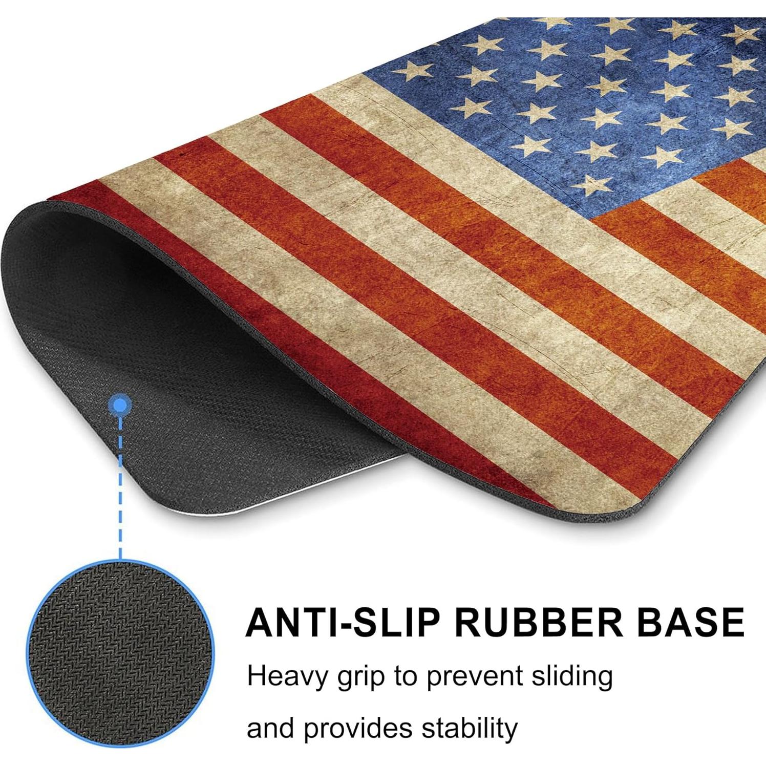 Alfombrilla de Ratón Oyanx1 Bandera EE. UU. 24x20 cm Antideslizante