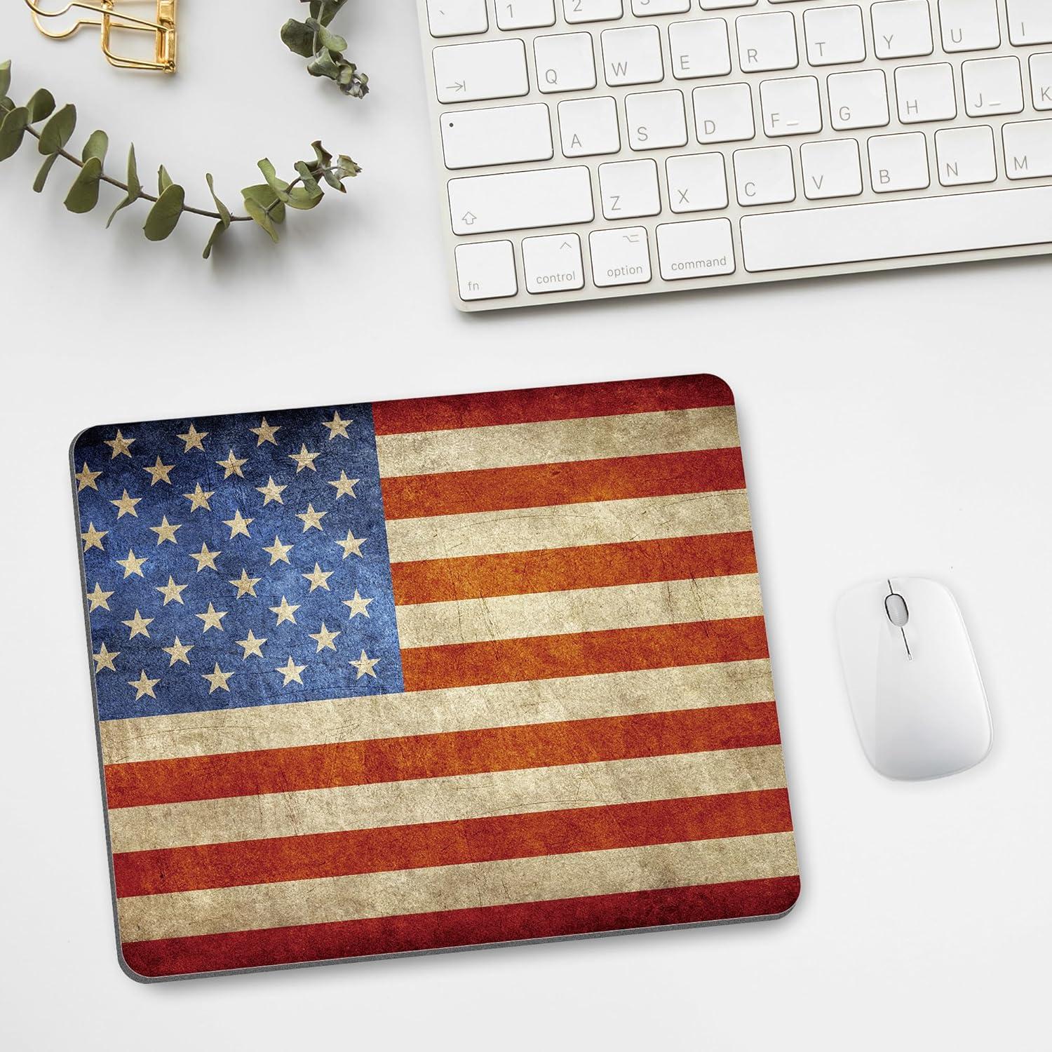 Alfombrilla de Ratón Oyanx1 Bandera EE. UU. 24x20 cm Antideslizante