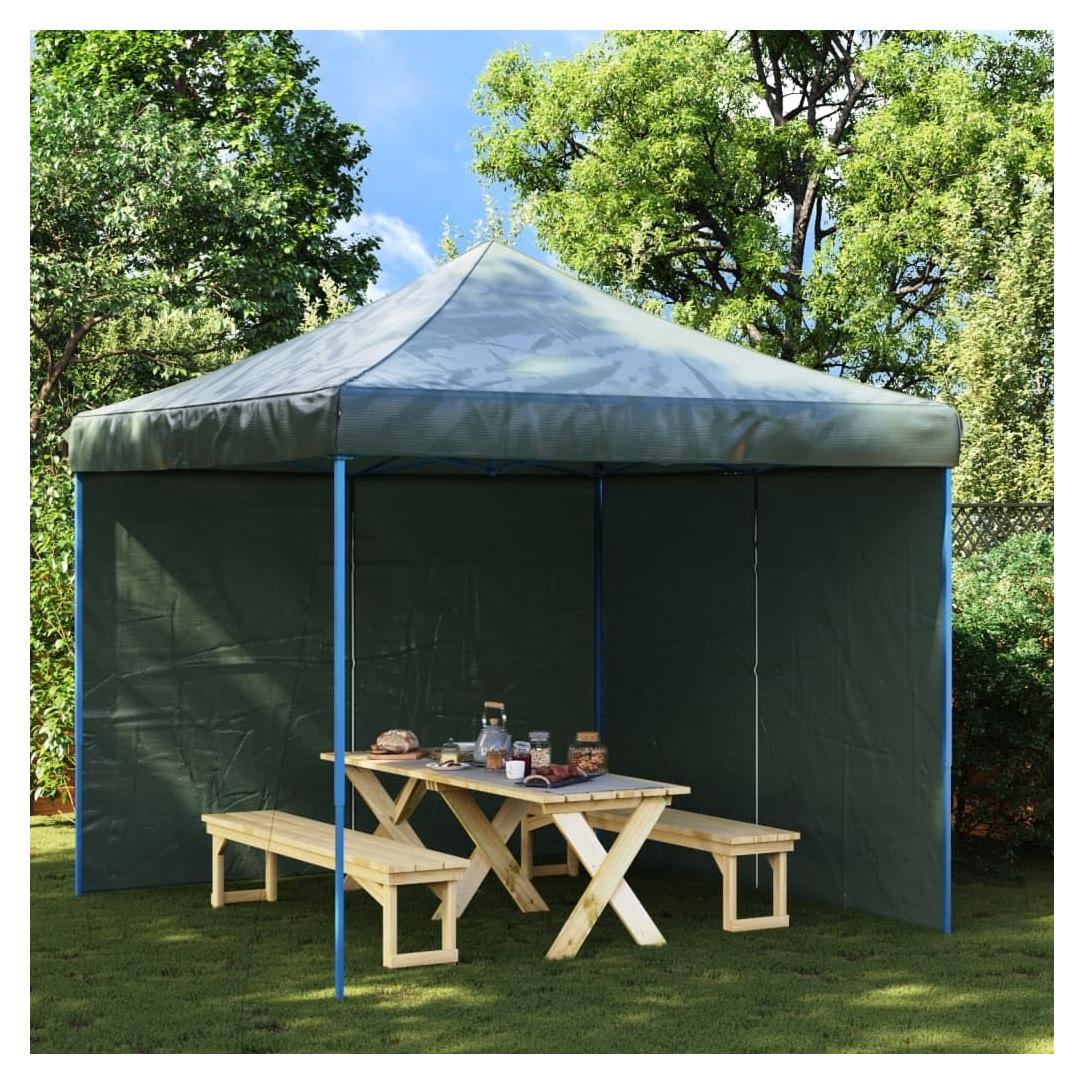 Pared Lateral de Carpa de Fiesta MOBCANT 2 Piezas Verde 299.7x195cm