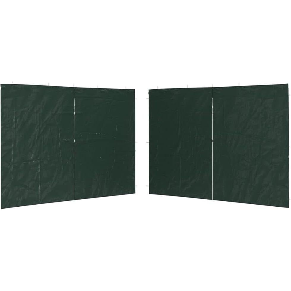 Pared Lateral de Carpa de Fiesta MOBCANT 2 Piezas Verde 299.7x195cm