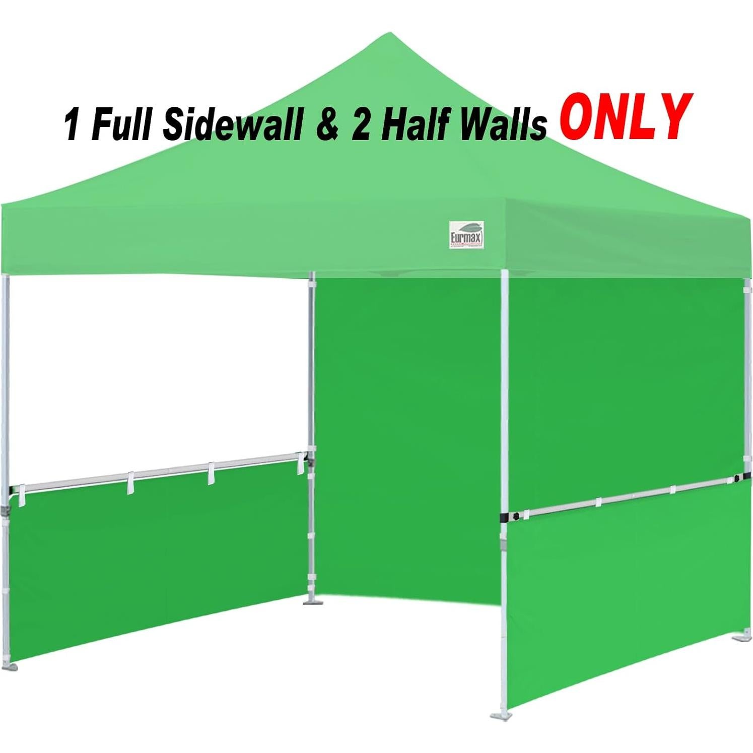 Paredes Laterales Eurmax para Carpa Plegable 10x10 Verde Kelly