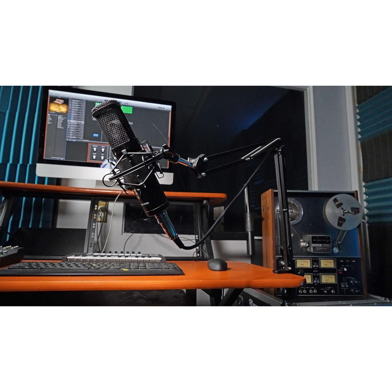 Brazo de Micrófono Rockville MIC DESKTOP STAND 76.2 cm Negro